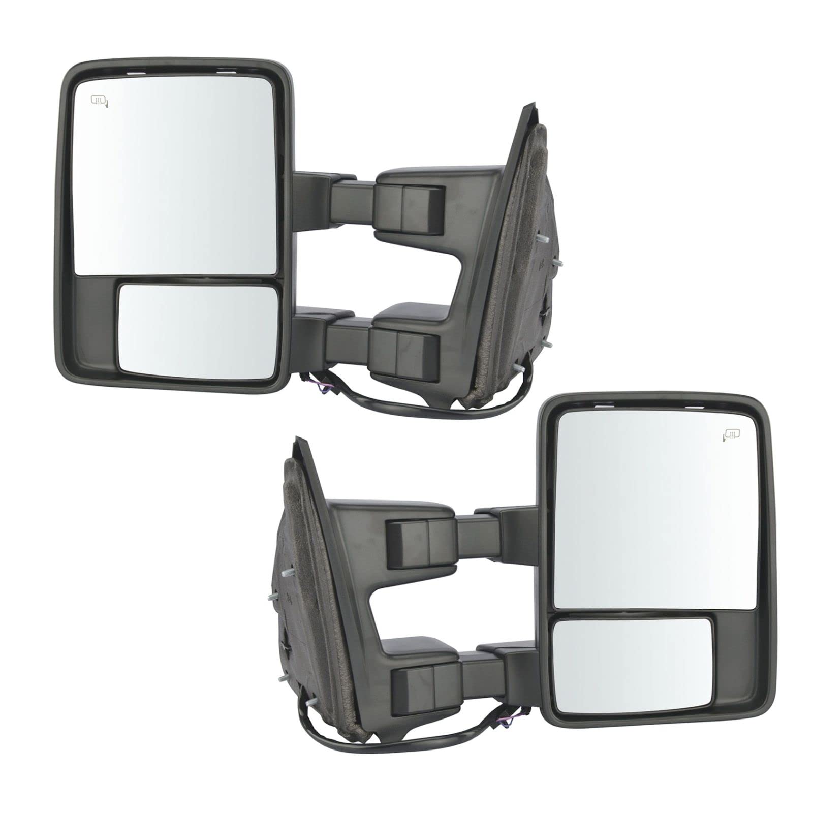Ford Compatible Power Folding Heated Memory Signal Mirrors - Clearance Tow Pair for Enhanced Visibility & Safety (Perfect for Trucks, SUVs & Towing)
