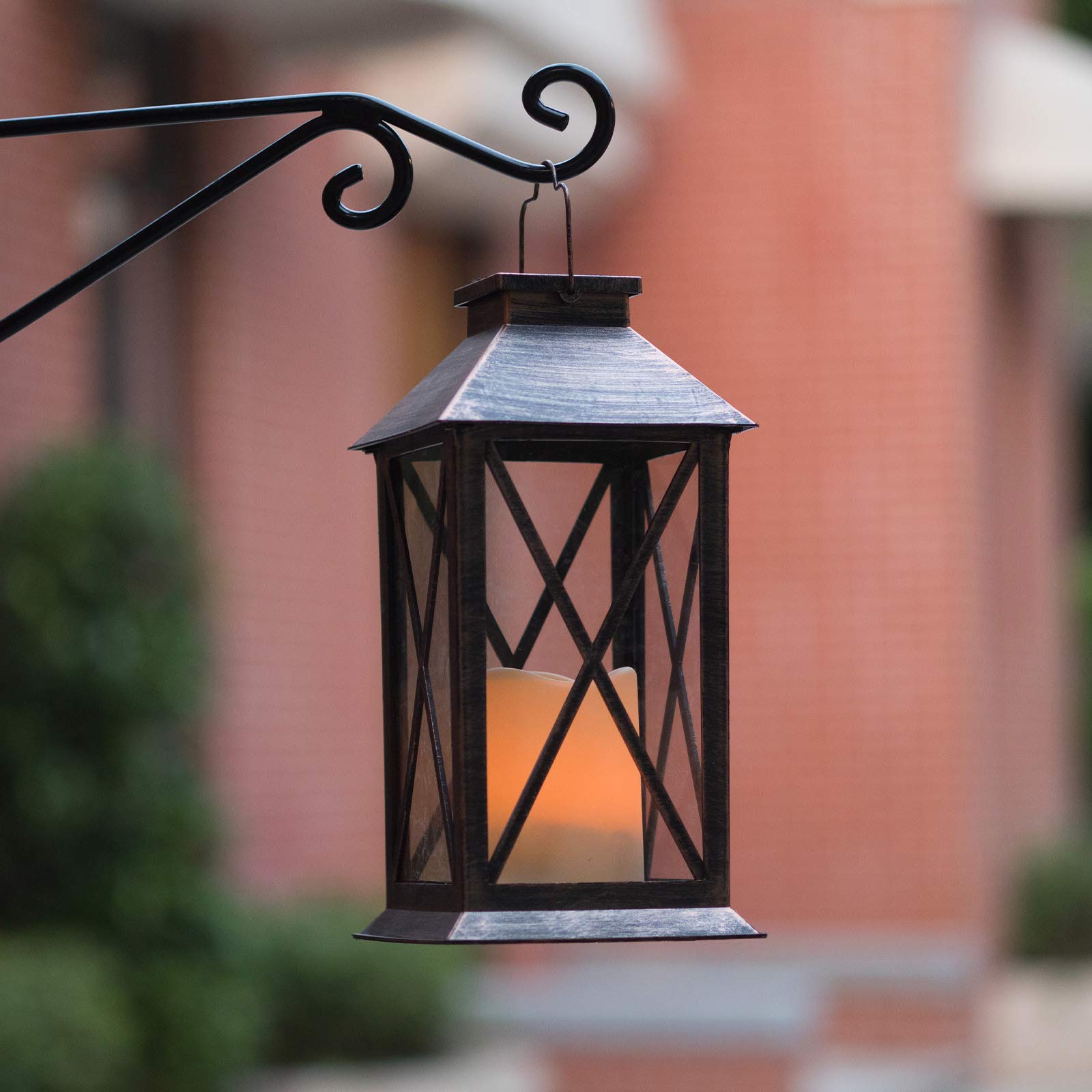 Square Solar Lantern Outdoor - Waterproof Hanging Garden Lights for Patio, Pathway, Yard - Solar Powered Decorative Lighting for Parties, Weddings & Outdoor Decor