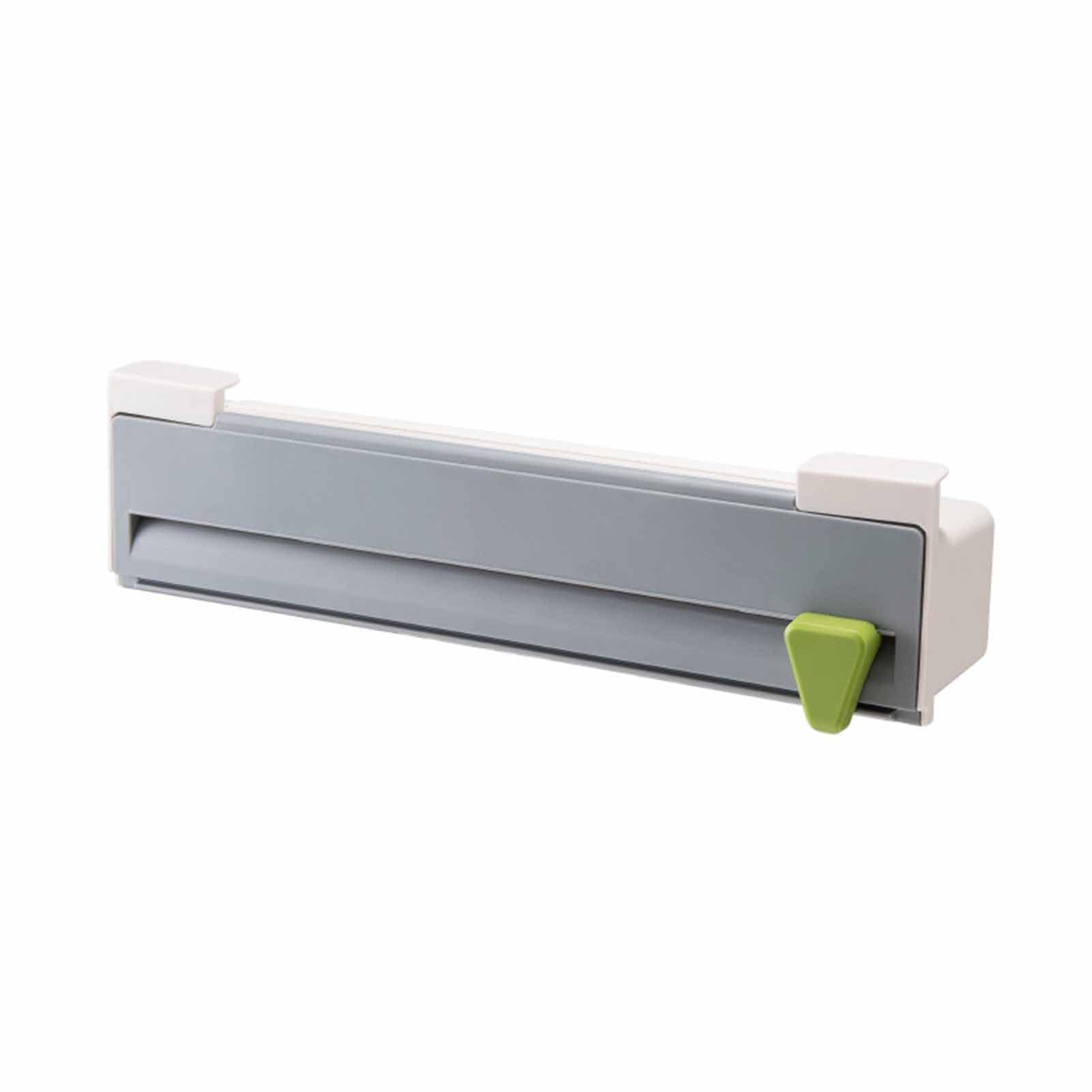 Premium Aluminum Foil & Plastic Wrap Cutter Box - Kitchen Food Wrap Dispenser with Sliding Knife for Easy Cutting | Perfect for Meal Prep, Food Storage & Kitchen Organization