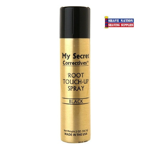 My Secret Touch Up Spray Black - Instant Root Concealer for Hair & Beard - Perfect for Quick Fixes, Travel, and Everyday Use