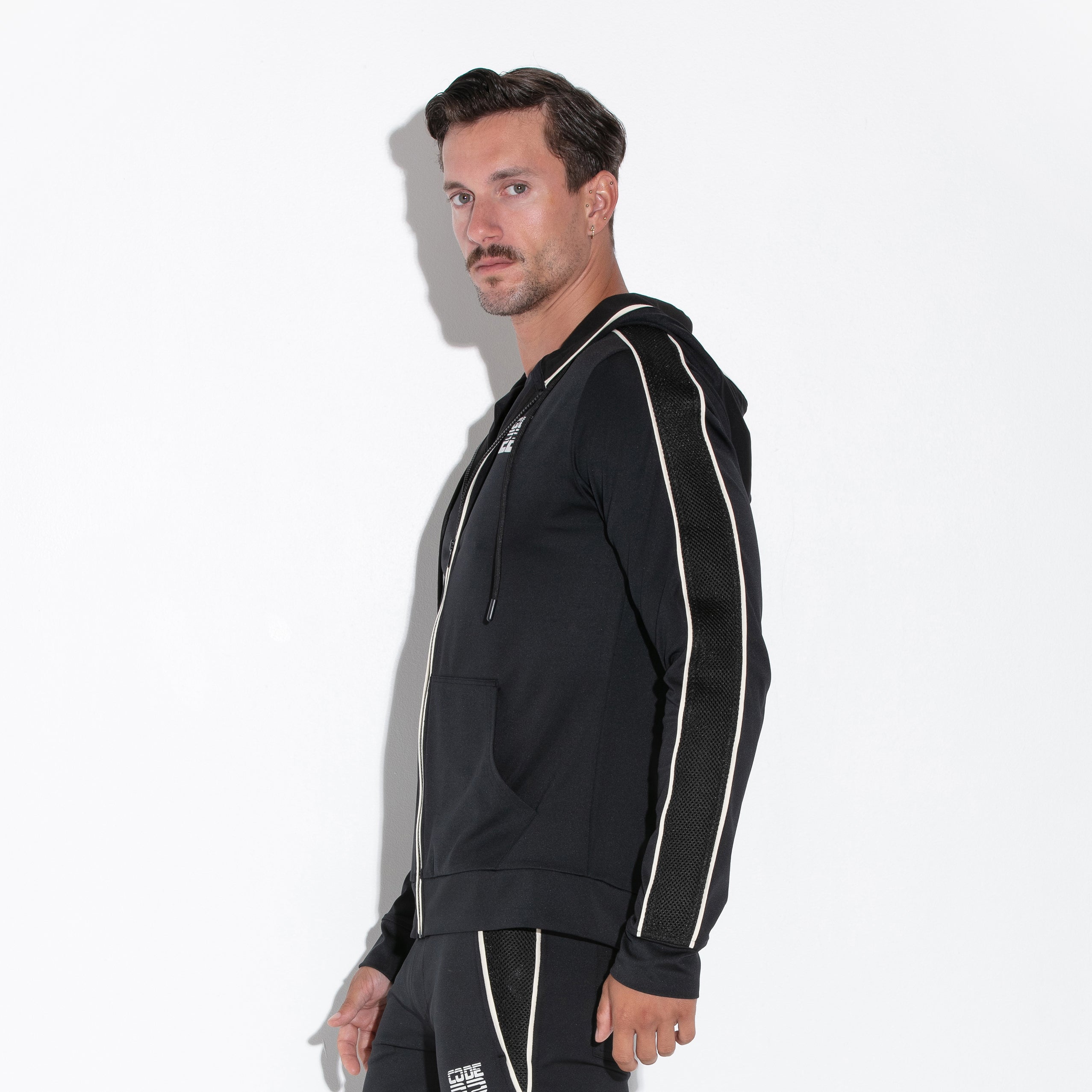 Code 22 Downtown Hoodie 9930 - Black Men's Streetwear Pullover | Perfect for Urban Fashion & Casual Outfits