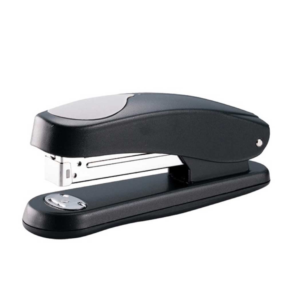 Heavy Duty Metal Stapler - BAPYZ Iron Stapling Machine for Paper & Book Binding, Labor-Saving Design (Color: Black) - Perfect for Office, School, and Home Use
