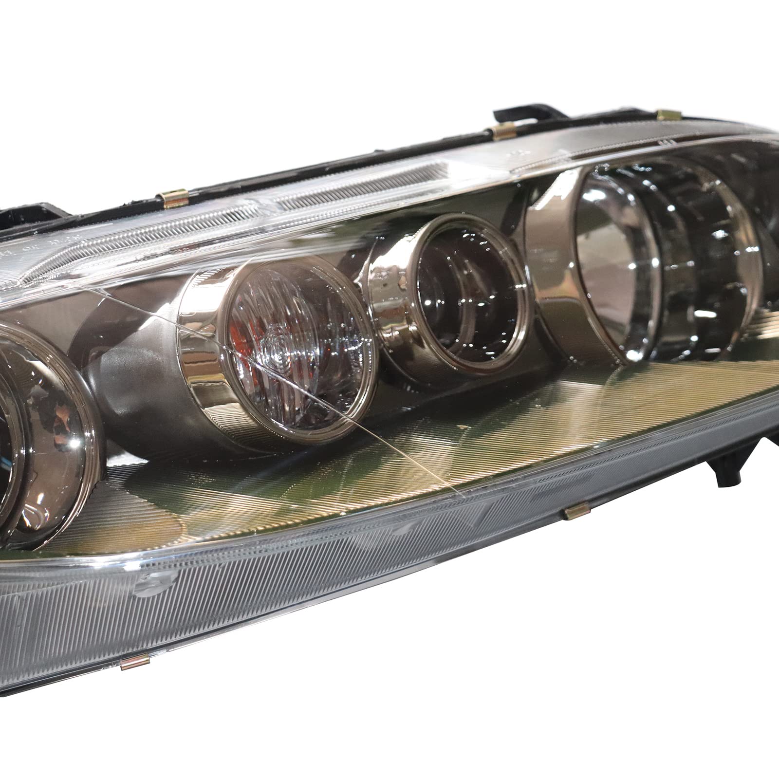2006-2008 Mazda 6 Right Passenger Side Headlight Assembly - Black Housing with Clear Lens (Part #MA2502134, MA2503134) | Direct Fit Replacement | US Stock | Perfect for Night Driving & Foggy Conditions