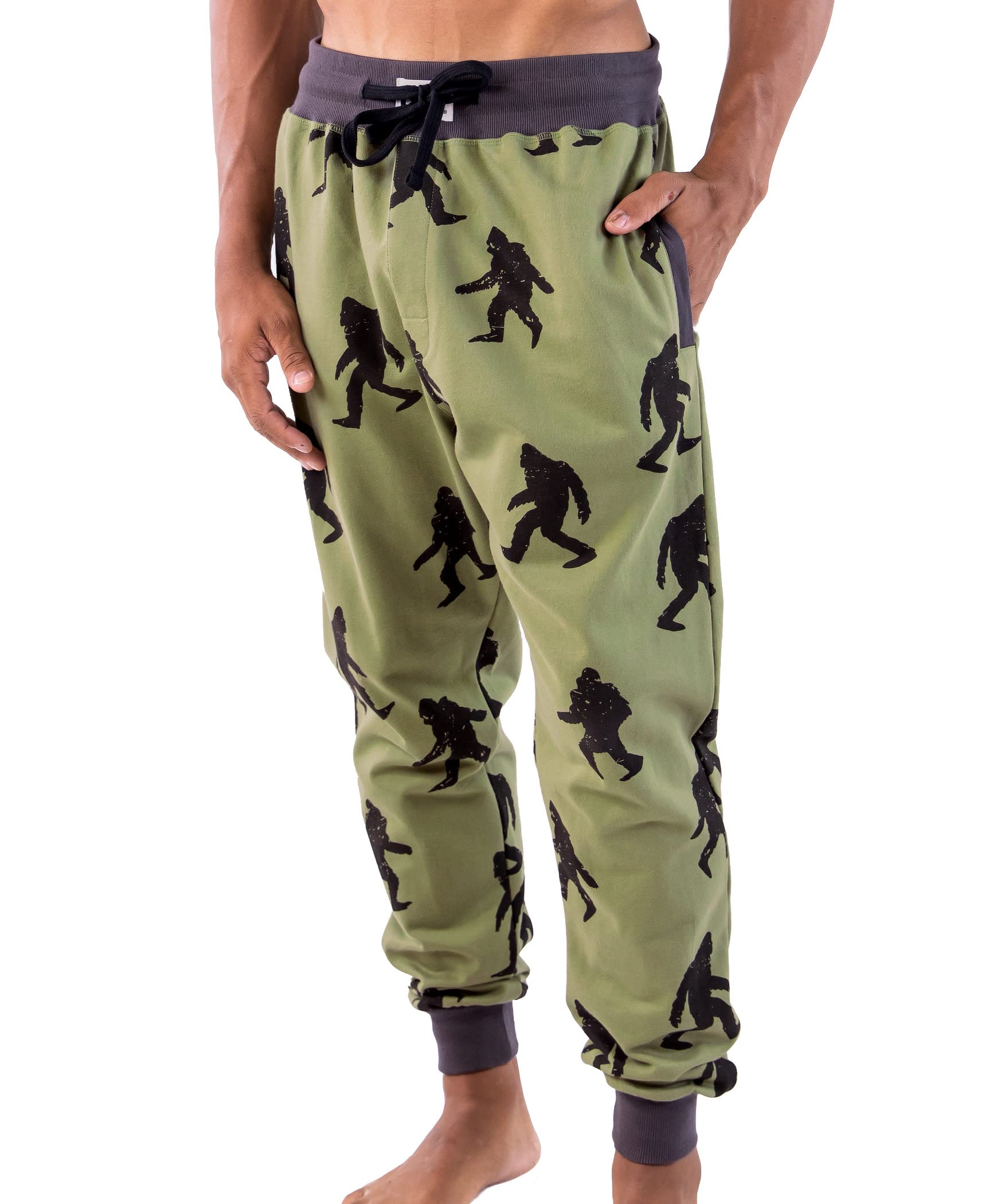 Lazy One Men's Jogger Sweatpants - Soft, Warm Fleece Lounge Pants with Pockets for Home, Gym & Outdoor Activities