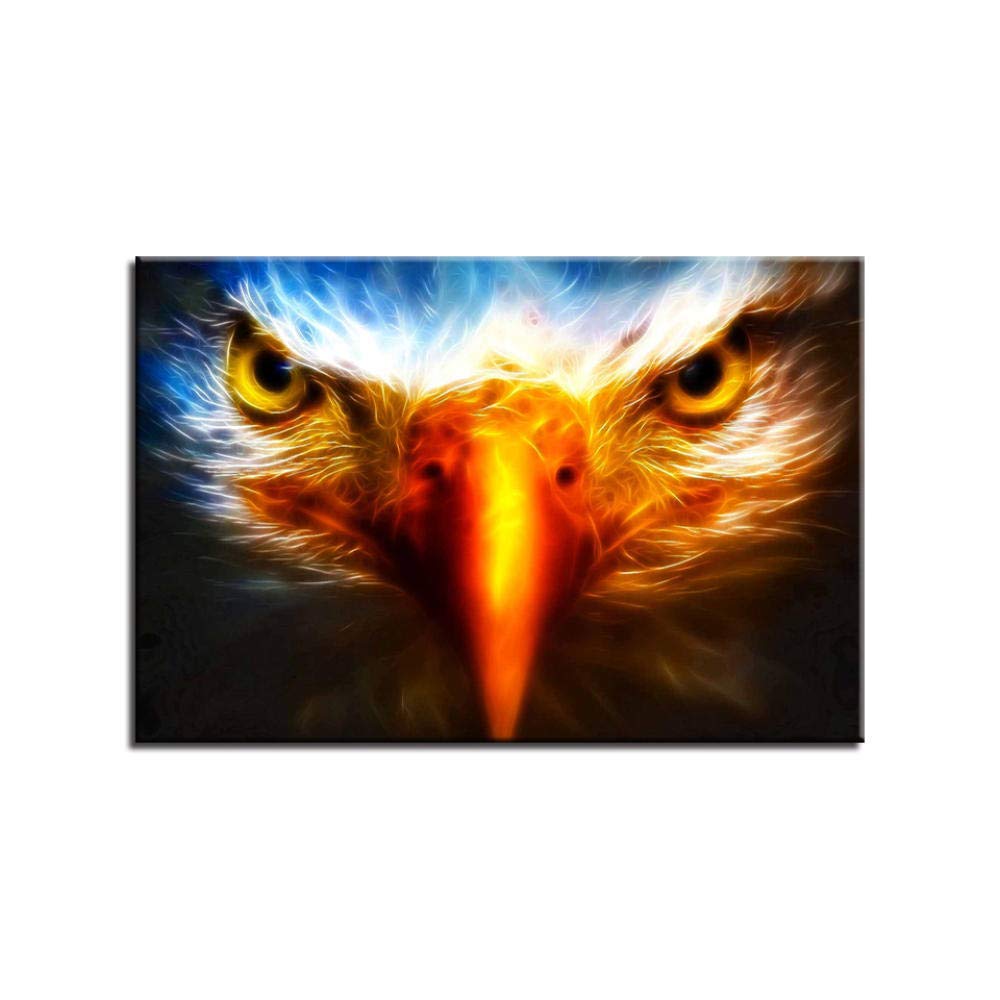 5D Diamond Painting Kit for Adults - Eagle Animal Round Full Drill Diamond Art Craft, DIY Home Wall Decor Canvas 15.7x11.8 Inch - Perfect for Relaxation, Stress Relief & Creative Gift Giving