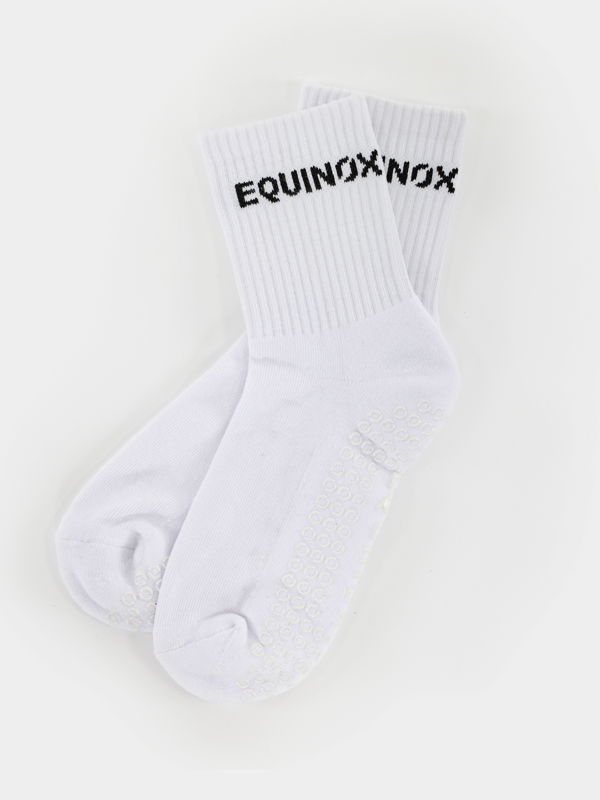Equinox Half Crew Gripper Socks - Non-Slip, Breathable & Comfortable for Yoga, Pilates & Workouts - Perfect for Gym, Home Exercise & Active Lifestyle
