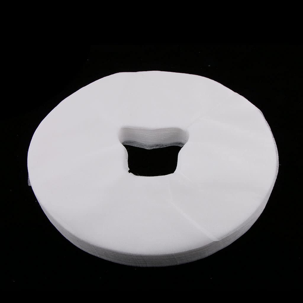 200-Pack Disposable Non-Woven Face Cradle Covers for Massage Tables & Chairs - Thick Spa Bed Protection (Ideal for Massage Therapy, Facial Treatments & Salon Hygiene)