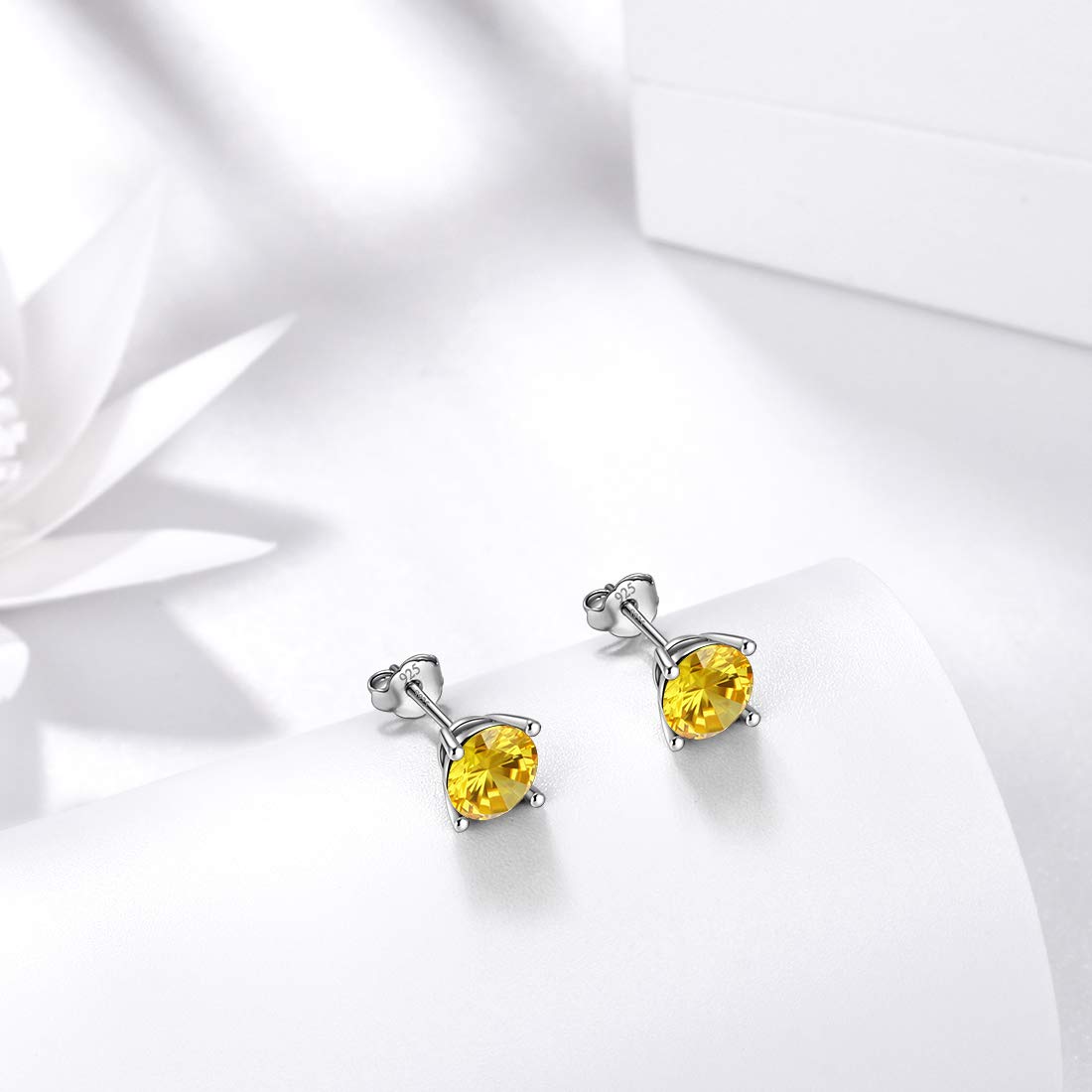 Aurora Tears Birthstone Stud Earrings - 925 Sterling Silver Jewelry for Women & Men | Perfect Gift for Birthday, Anniversary & Special Occasions | Elegant Everyday Wear & Formal Events