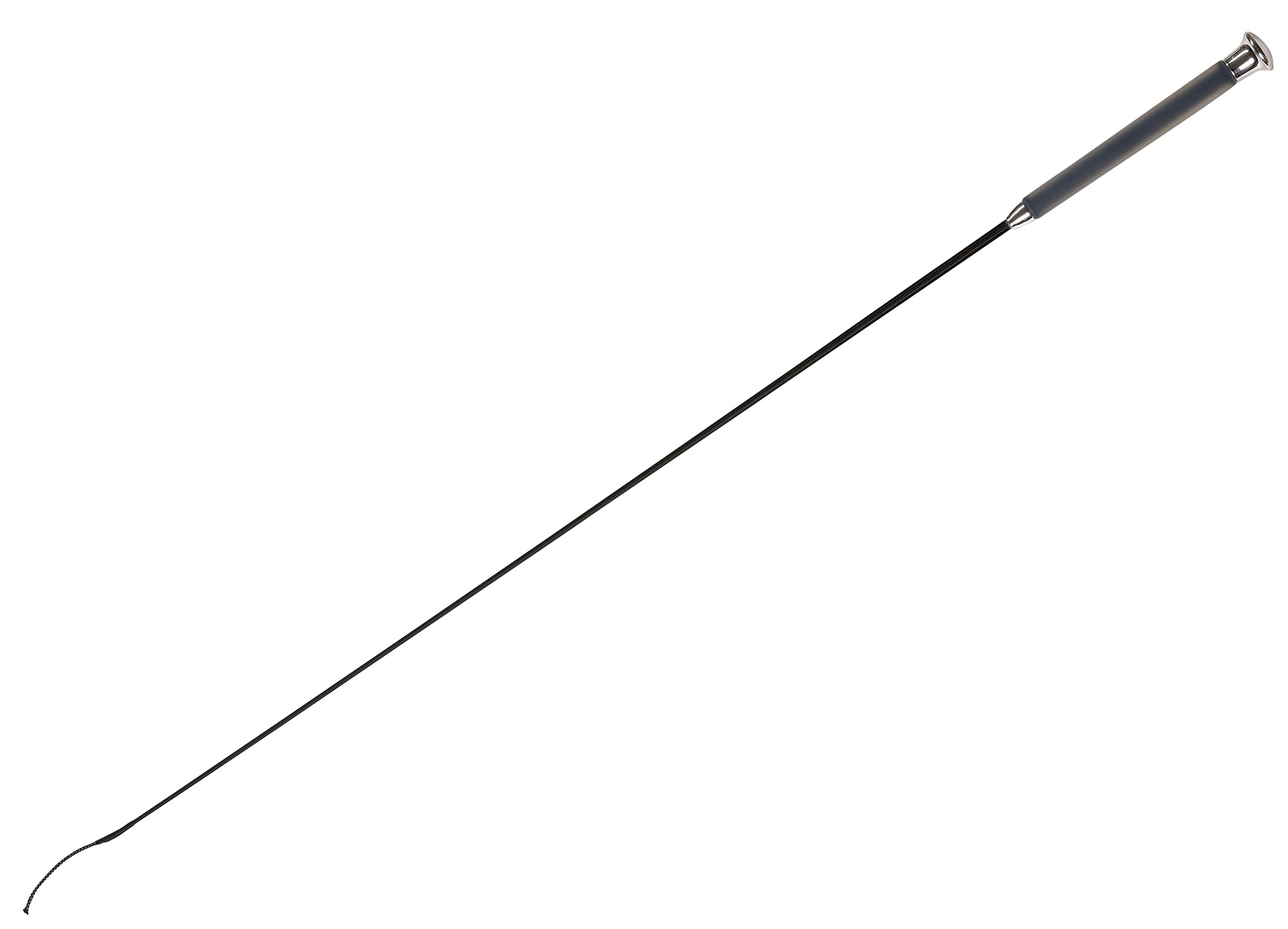 Ekkia Black Dressage Whip with G-Gel Handle - Premium Horse Riding Equipment for Training & Competition - Perfect for Equestrian Enthusiasts & Professional Riders