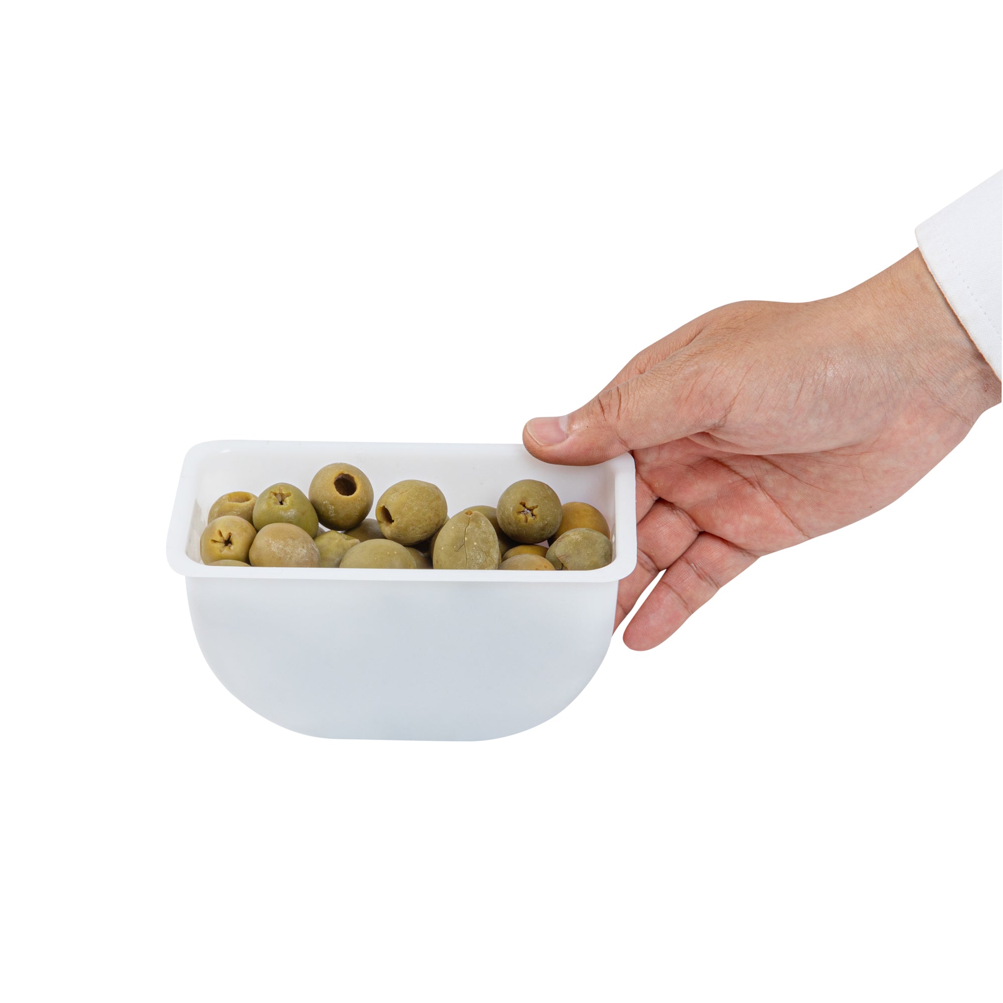 Bar Lux 1 Pint White Plastic Insert for 6 Compartment Condiment Caddy - 1 Count Box - Perfect for Restaurants, Cafes & Home Kitchen Organization