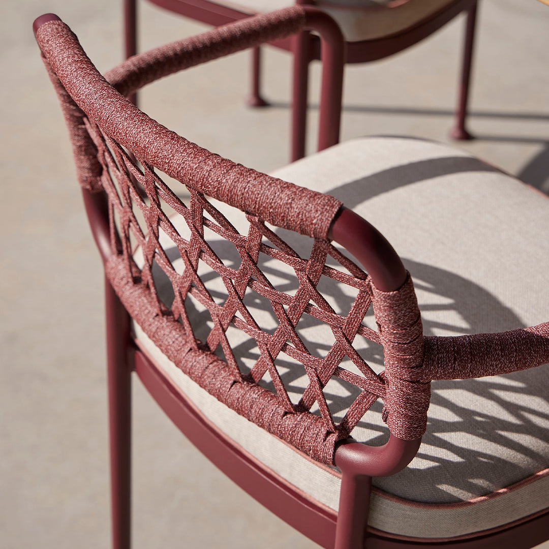 Curio Outdoor Dining Armchair - Weather-Resistant Patio Chair for Garden, Poolside & Restaurant Use