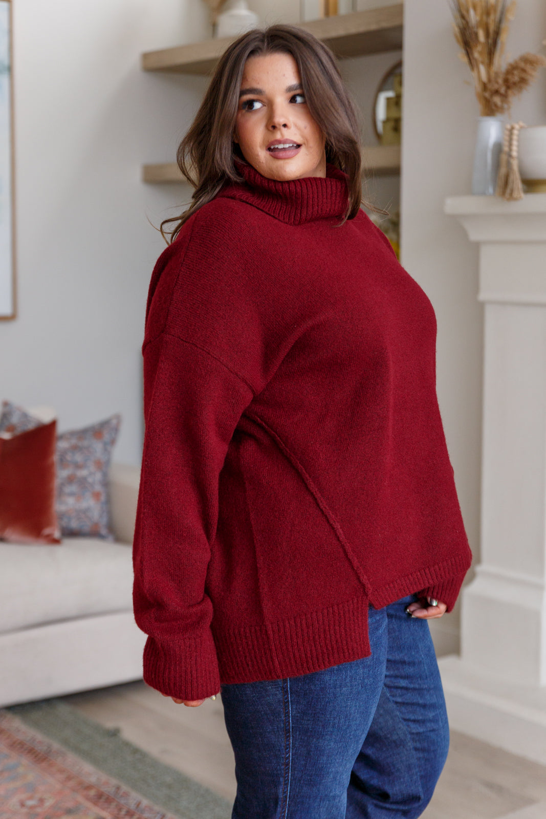 Envelop Me Turtleneck Sweater for Women - Soft Winter Knit Pullover | Cozy Office Wear & Casual Outfits