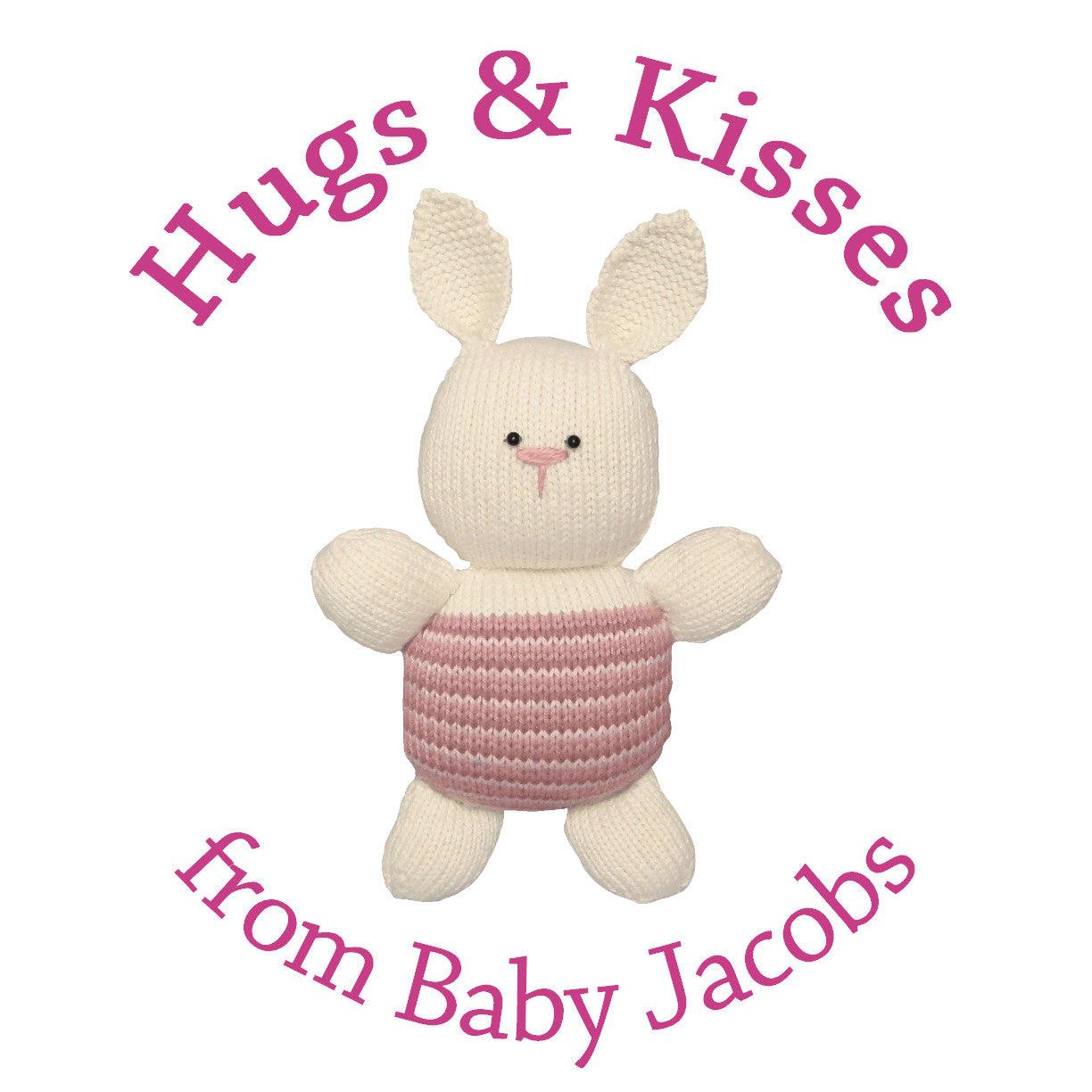 Adorable Plush Pink Bunny Circle Stickers - Cute Gift Tags for Scrapbooking, DIY Crafts & Party Decorations