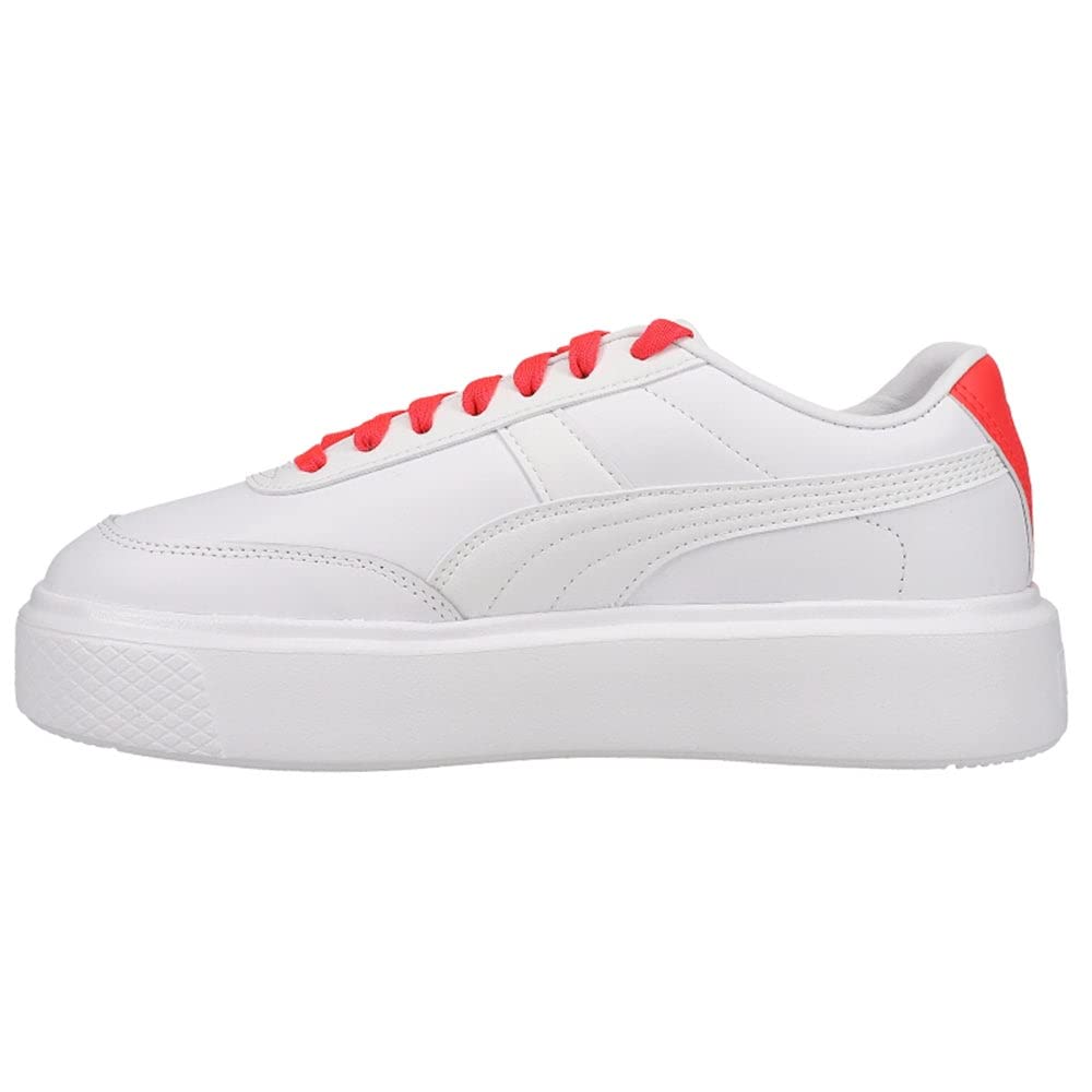 PUMA Women's Oslo Maja Lace-Up Sneakers - White Casual Shoes for Walking, Running & Everyday Wear | Comfortable Athletic Footwear for Women