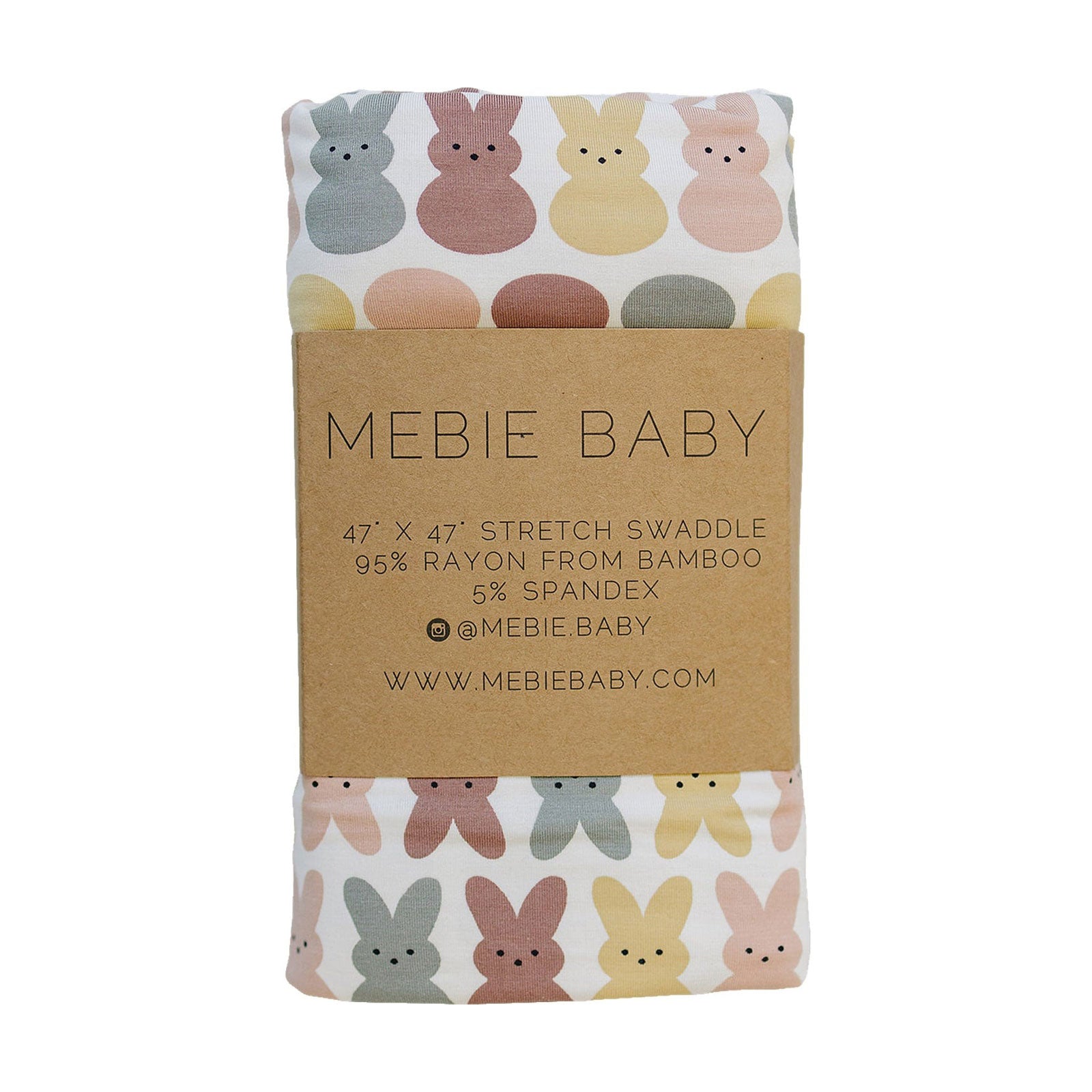 Soft Bamboo Stretch Swaddle Blanket for Baby - Breathable & Comfortable Newborn Wrap for Sleeping, Swaddling, Nursing - Perfect Baby Shower Gift