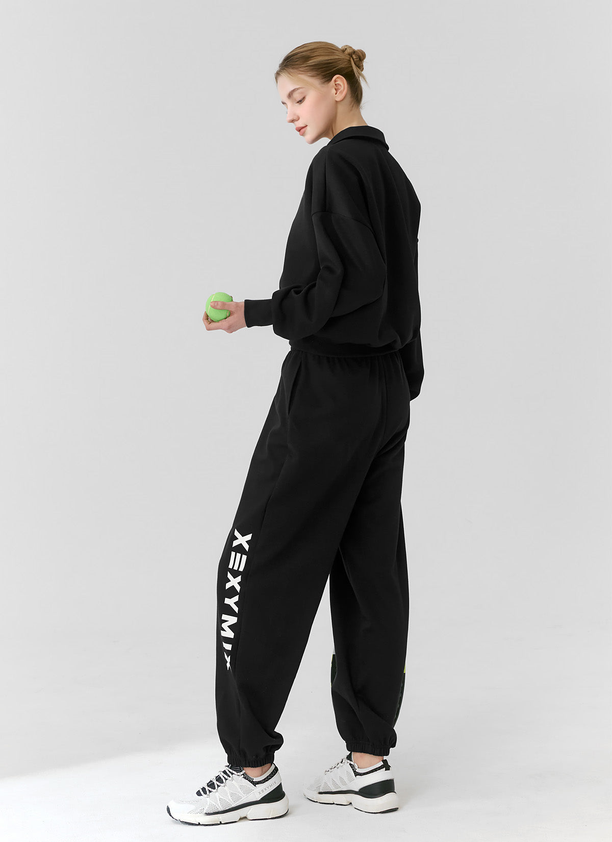 Big Logo Lettering Loose Fit Jogger Pants for Men - Comfortable Casual Sweatpants for Gym, Running, Lounge & Streetwear Fashion