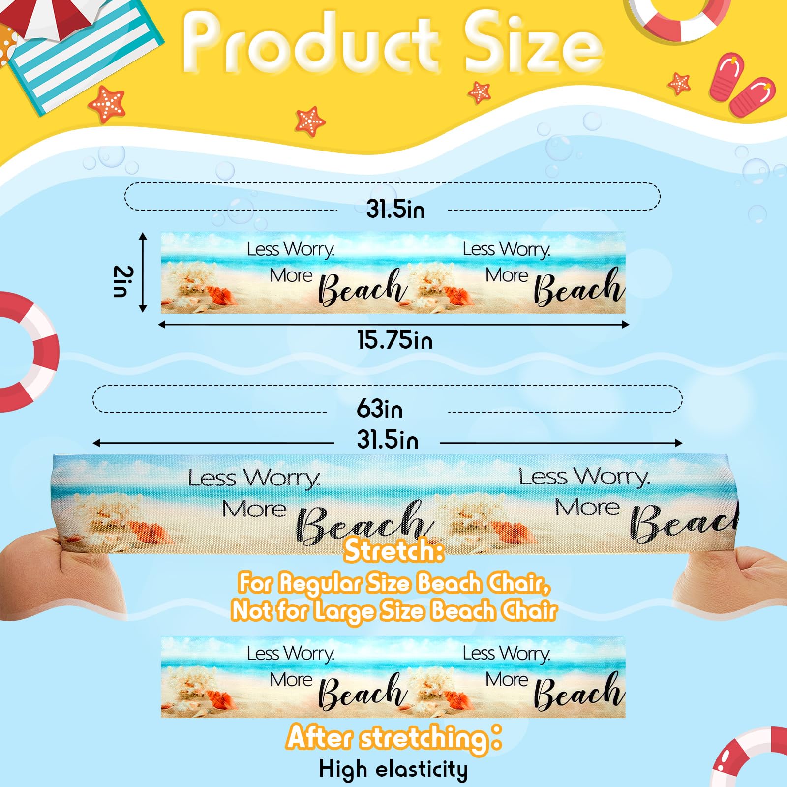 Boao 4 Pack Extra Large Windproof Beach Towel Clips - 15.75