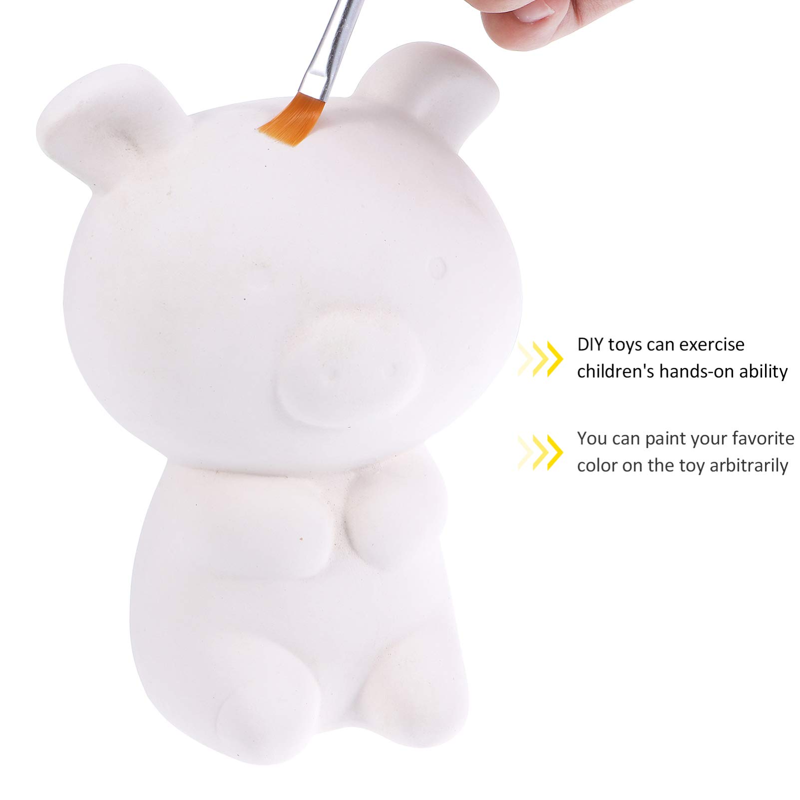 DIY Paint Your Own Ceramic Piggy Bank Kit - Unfinished White Ceramic Bank for Kids & Adults - Creative Painting Craft for Birthday Gifts & Home Decor (Pig Shape) - Perfect for Art Classes, Party Activities & Family Bonding Time