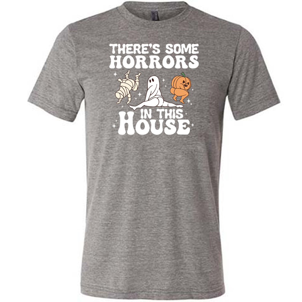 Unisex Horror Movie T-Shirt - 'There's Some Horrors In This House' Graphic Tee for Halloween, Cosplay & Horror Fans