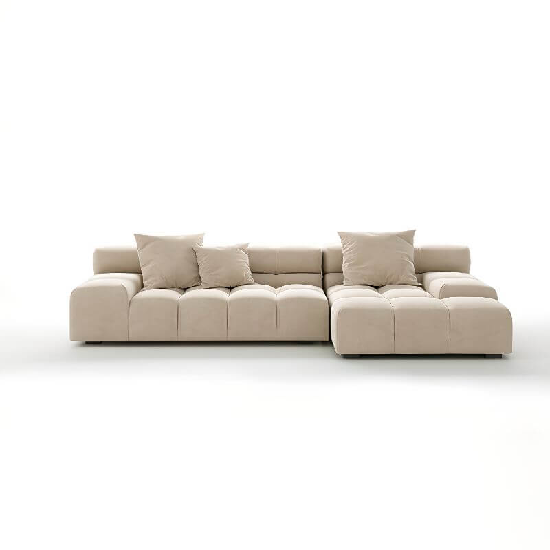 6-Person L-Shaped Reclining Sofa with Right Chaise - Perfect for Living Room, Home Theater & Family Gatherings