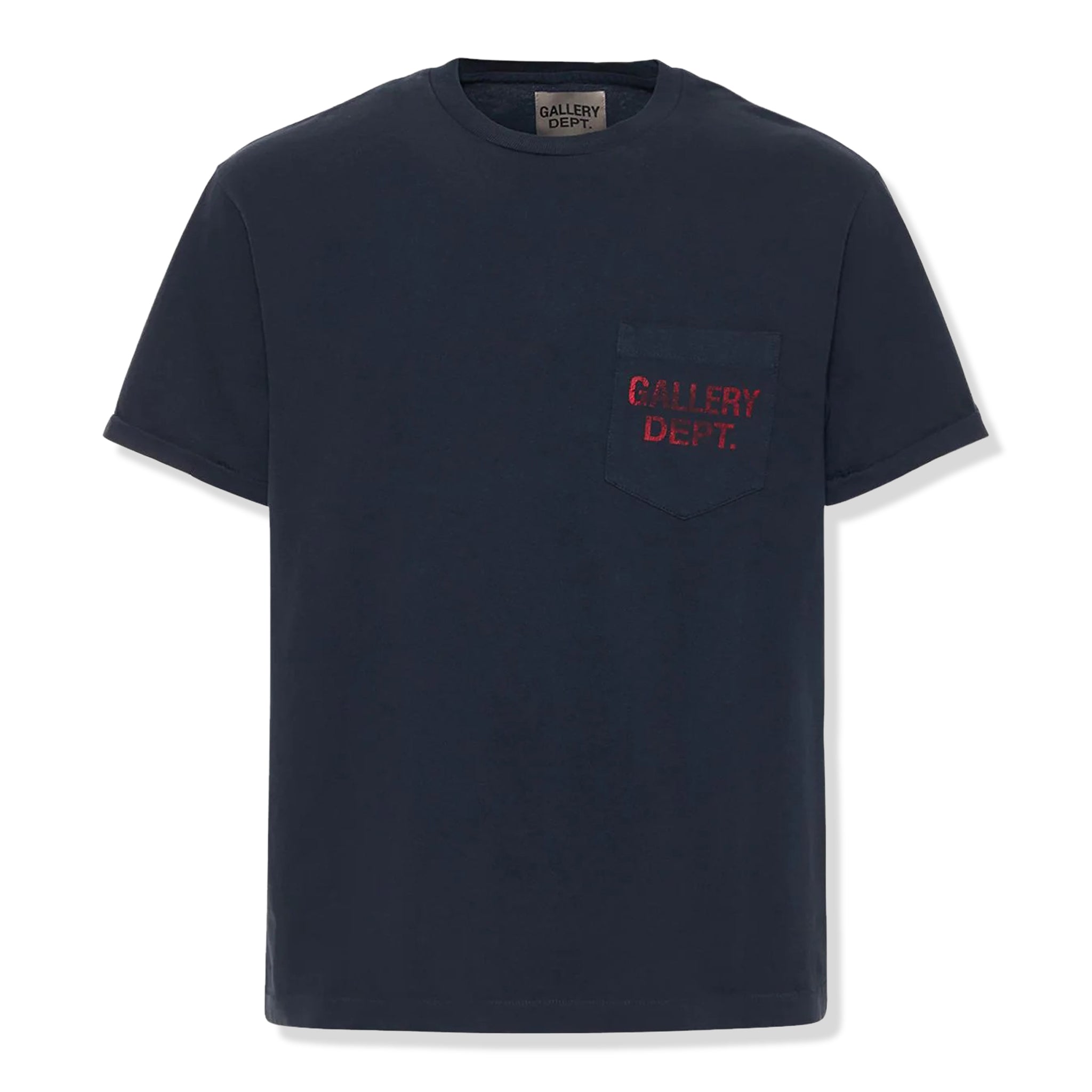 Gallery Dept. Chest Logo Black Pocket T-Shirt - Stylish Graphic Tee for Men | Casual Streetwear & Everyday Wear