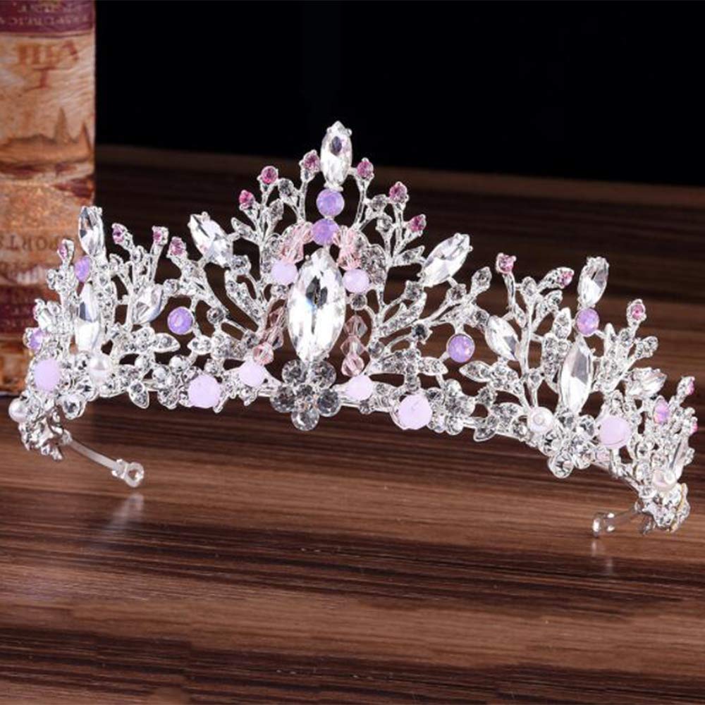 Sparkling Rhinestone Tiara Hair Crown - Elegant Crystal Wedding Headpiece for Women & Girls | Perfect for Bridal, Prom, Pageant & Special Occasions