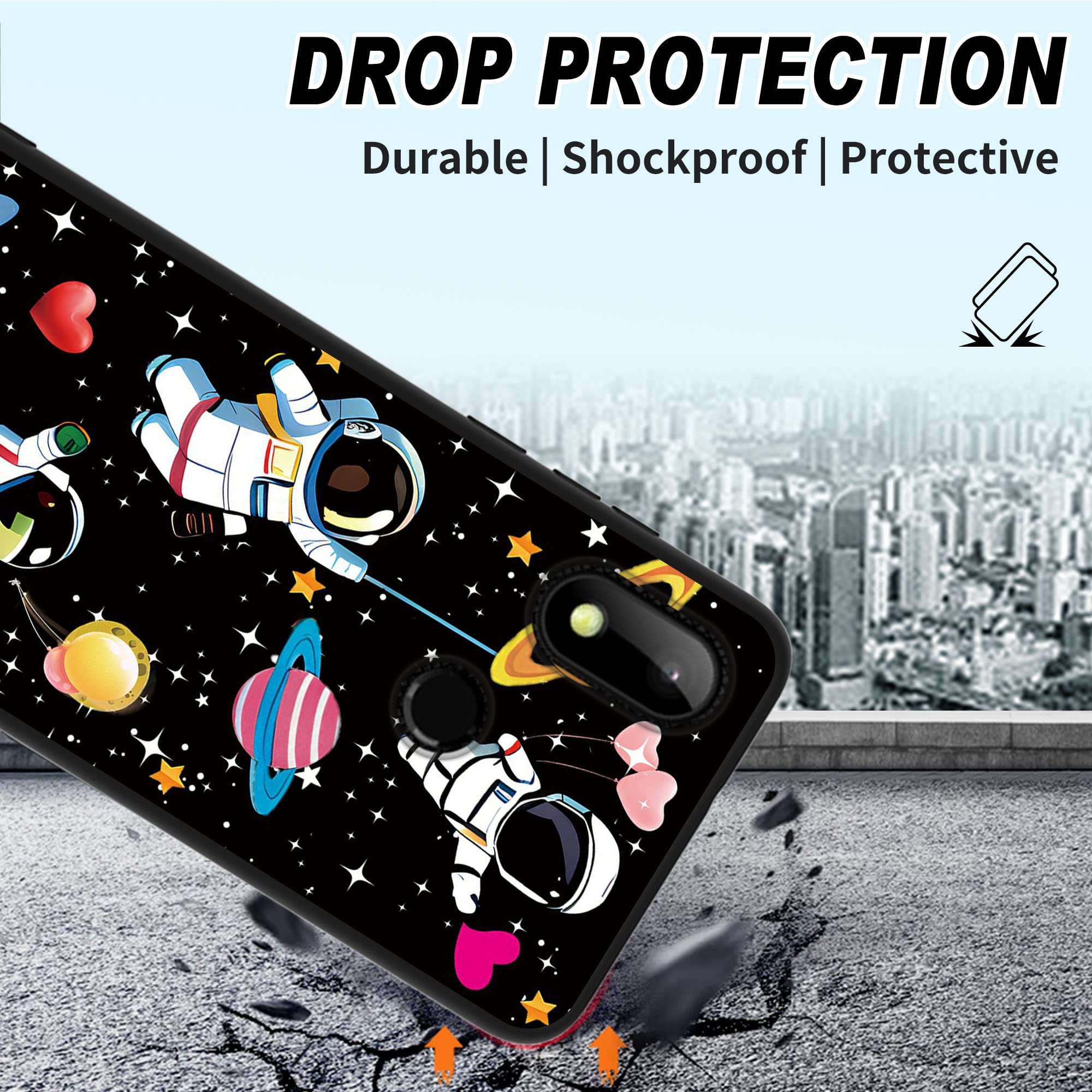 RYUITHDJP Astronaut Cute Theme Phone Case for Hot Pepper Chilaca 6.5 Inch - Soft TPU Protective Cover with Detachable Stand & Screen Protector | Perfect for Everyday Use, Work, and Travel