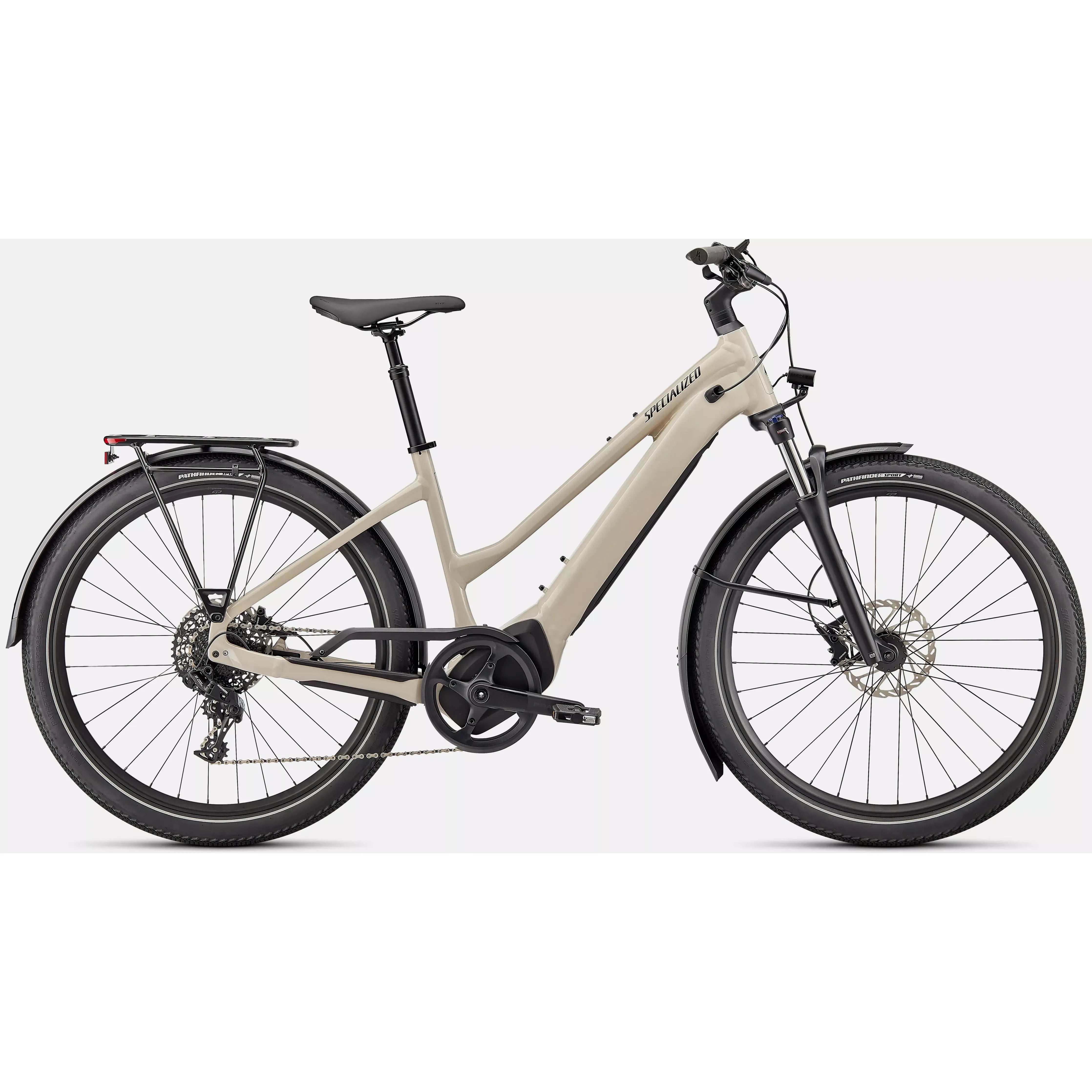 Specialized Turbo Vado 4.0 Step-Through Electric Bike - White Mountains Edition | Commuter & Leisure E-Bike for Urban Riding & Mountain Trails