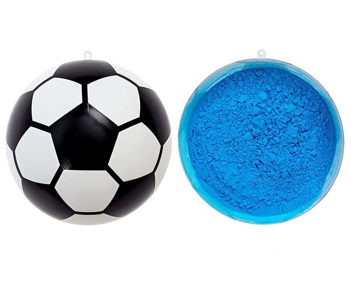 Ultimate Gender Reveal Party Supplies - Soccer Ball with Blue & Pink Powder Kit | Non-Transparent Baby Shower Decorations | Perfect for Gender Reveal Parties, Baby Showers & Celebrations