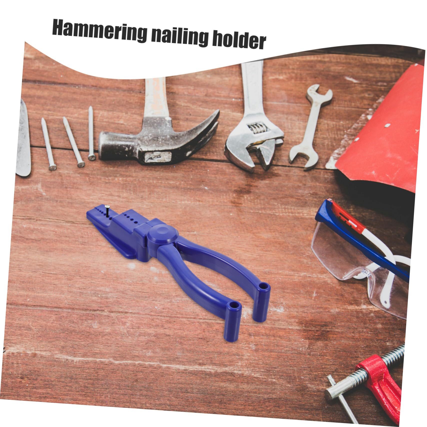 ORFOFE Nail Clamps - Heavy Duty Hammering Aid & Fixing Pliers for Secure Nail Holding - Portable Hand Tool for Woodworking, Carpentry, and DIY Projects - Perfect for Framing, Roofing, and Construction Work