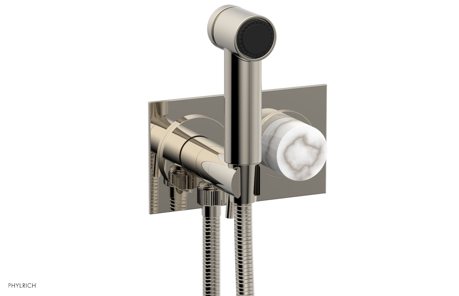 Premium Wall Mounted Bidet with Marble Handle - BASIC II Model 230 67 - Perfect for Modern Bathrooms & Luxury Home Upgrades
