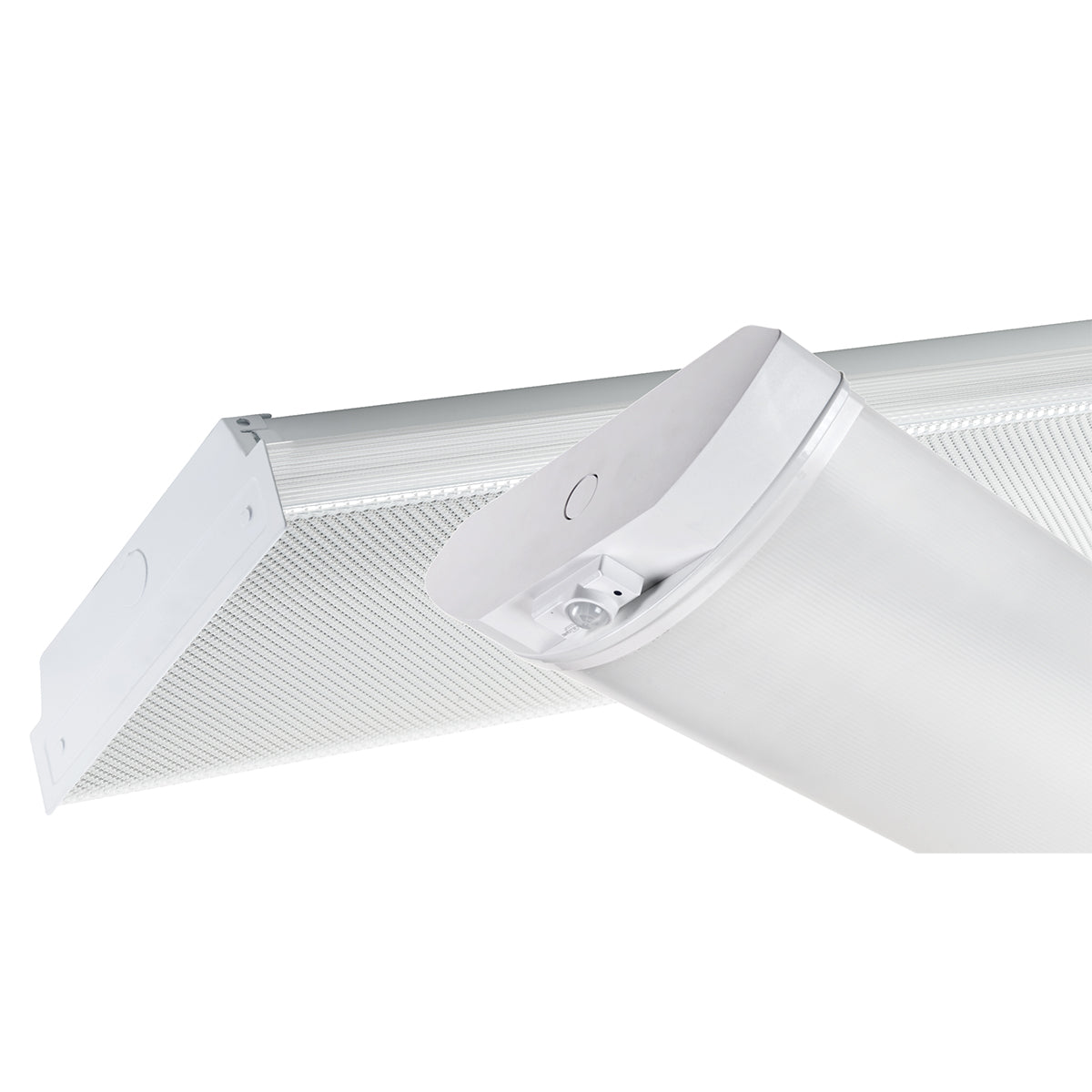 4ft LED Wraparound Light Fixture - 5900 Lumens, 44W, 35K/40K/50K Color Temperatures, 120-277V - Perfect for Office, Garage, and Warehouse Lighting