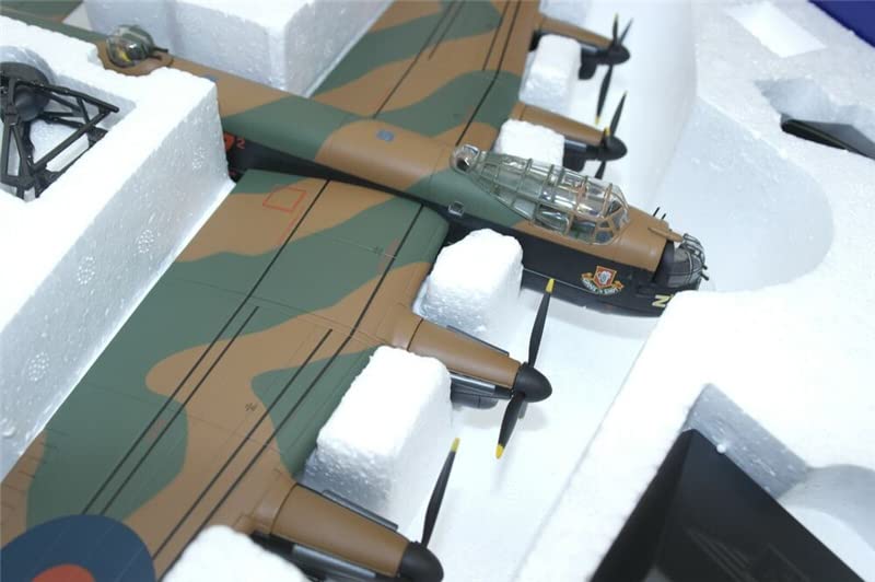 Avro Lancaster B Mk.III Grog 'The Shot' No.100 Sqn RAF 1945 1/72 Scale Diecast Pre-Built Aircraft Model - Limited Edition Collectible for WWII Aviation Enthusiasts & History Buffs