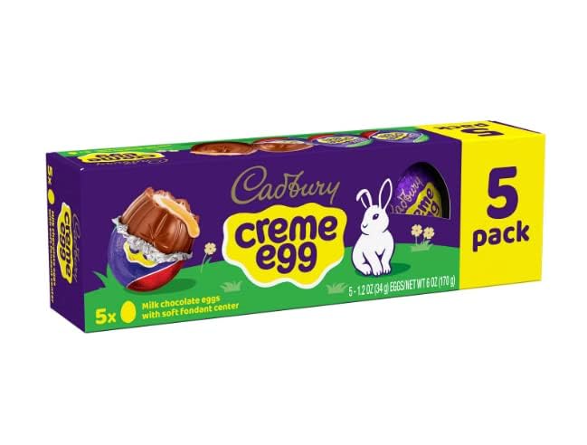 Maryseplace Easter Chocolate Variety Pack - 15 Assorted Eggs (Peanut Butter, Cadbury Creme & Caramel Creme) - Easter Basket Filler, Party Decor & Gift Boxed Treats - Perfect for Easter Egg Hunts, Holiday Celebrations & Sweet Gifts - Includes Free Fridge Sticker