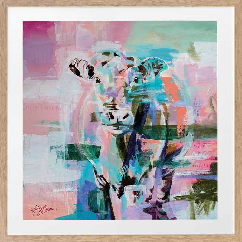 Closer To You Bright Pink Framed Art Print - Modern Wall Decor for Living Room, Bedroom & Office - Perfect Gift for Home Decor