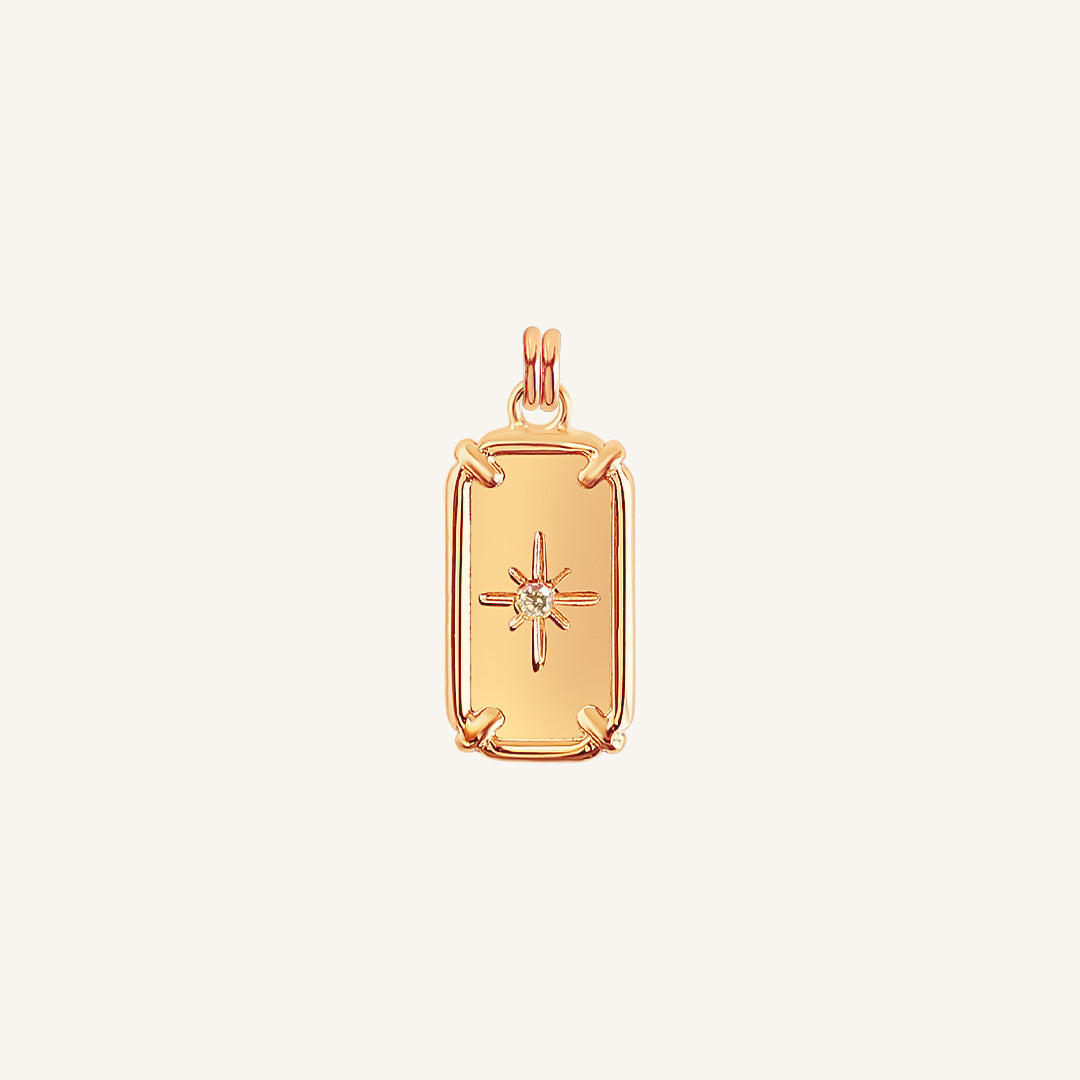 Natural Citrine Gemstone Ingot Charm Pendant - Wealth & Prosperity Jewelry for Necklace, Bracelet & Gift Giving - Perfect for Feng Shui, Meditation & Positive Energy