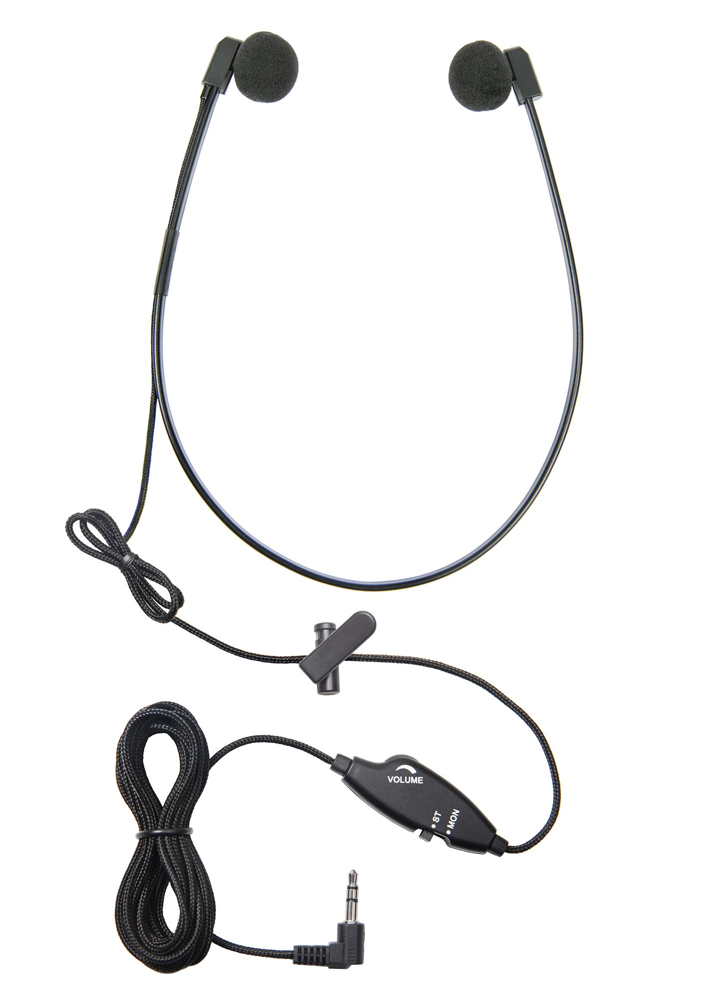 Professional ECS 3.5mm Stereo/Mono Transcription Headset with Infinity-3 USB Foot Pedal - USB Hub & Comfortable Ear Cushions Included - Perfect for Medical Transcription, Court Reporting & Audio Editing