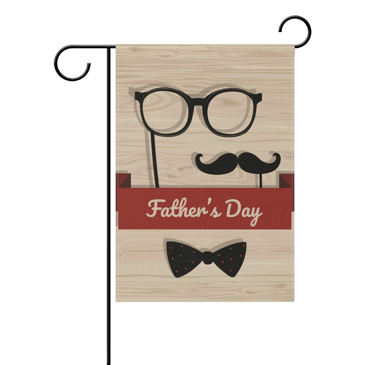 MOYYO Happy Father's Day Double Sided Garden Flag 12x18 Inch - Outdoor Yard Decoration for Patio Lawn Home - Perfect for Father's Day Celebrations & Backyard Parties