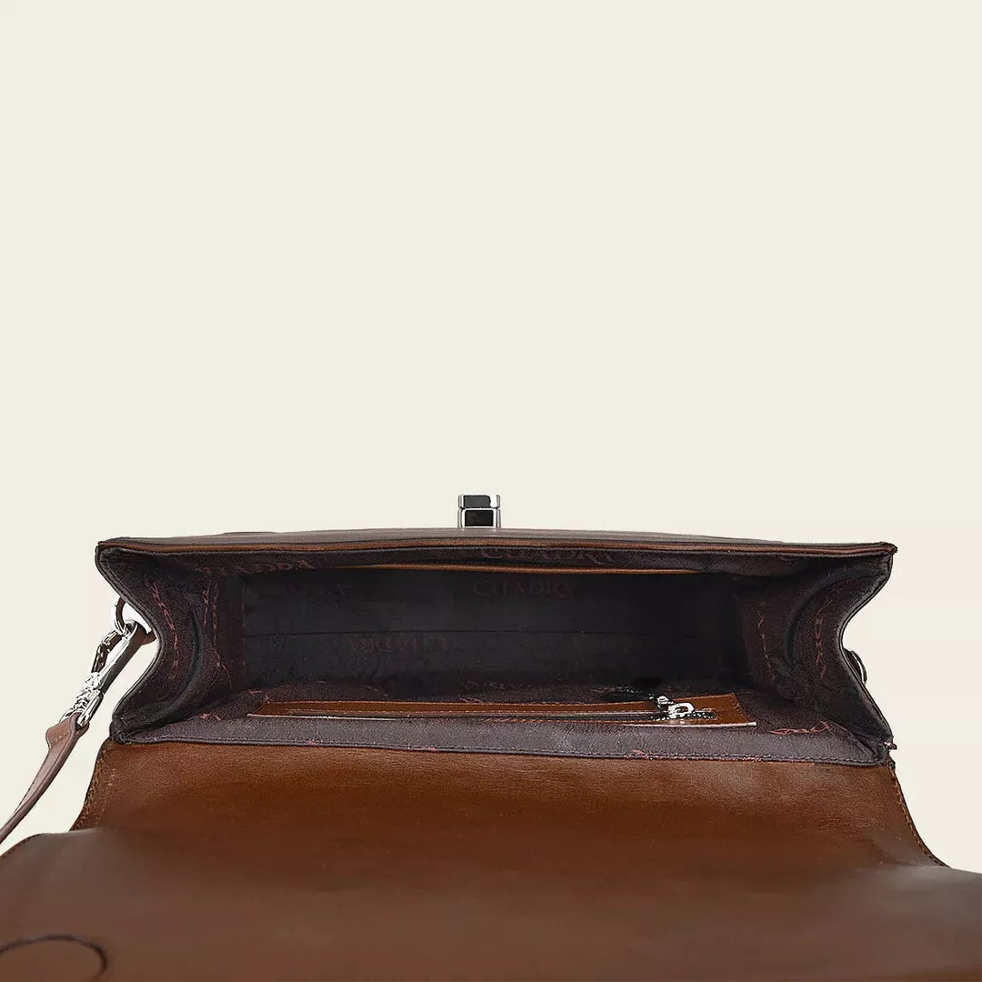BOD99RS Genuine Cowhide Leather Handbag for Women - Stylish Honey Color Fashion Purse - Perfect for Work, Travel, and Evening Events