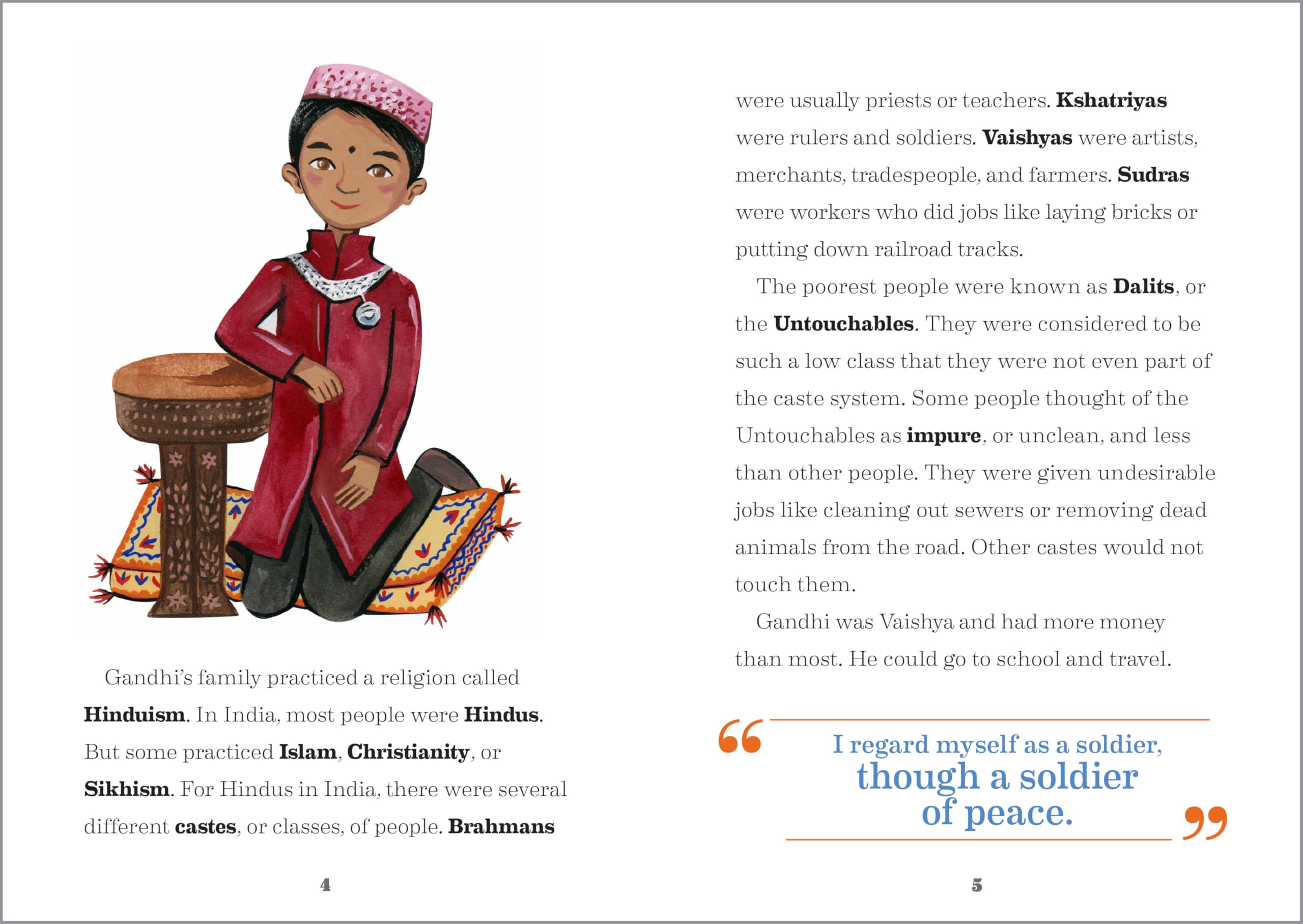 The Story of Gandhi: Inspiring Biography Book for Kids & Young Readers - Perfect for Classroom Learning & History Enthusiasts