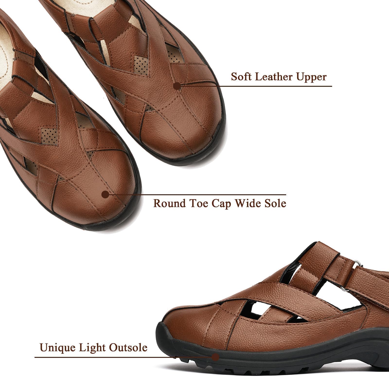 VERDASCO Women's Wide Width Loafers - Comfortable Casual Flats & Sandals for Work, Travel & Everyday Wear - Classic Dressy Slip-On Shoes for Women