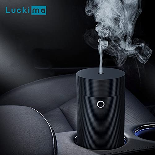 Black USB Aroma Diffuser & Humidifier for Car, Office, Home - Essential Oil Cool Mist Maker for Aromatherapy, Air Freshening & Relaxation | Perfect for Work Desks, Bedrooms & Small Spaces