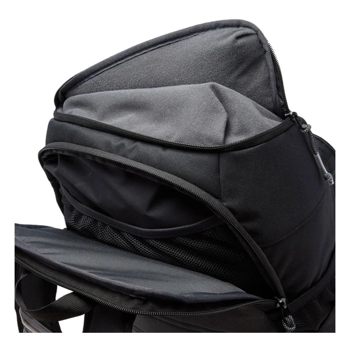 Nike Elite Backpack - Black/Anthracite/Metallic Silver - Durable Laptop Backpack for School, Work & Travel - Water-Resistant & Spacious Design - Perfect for Students & Professionals