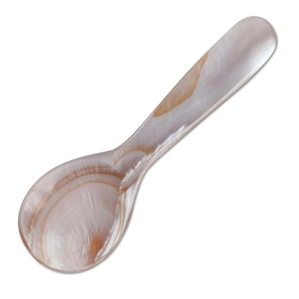 Premium Seashell Caviar Spoons Set - 4-Piece Stainless Steel Elegant Appetizer Utensils for Caviar, Oysters & Gourmet Dining