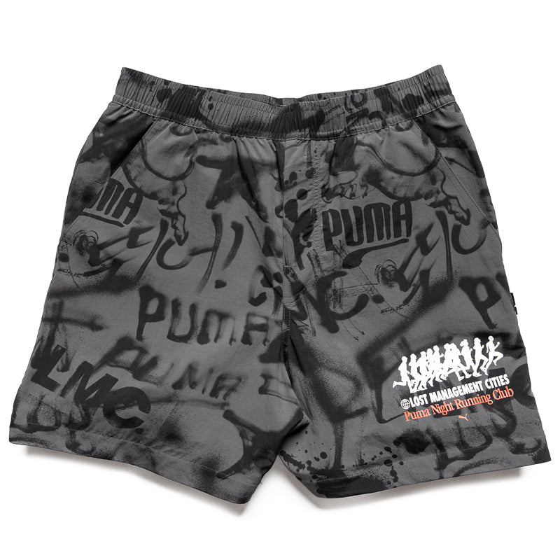 Lost Management Cities x Puma All Over Print Pants - Shadow Gray | Trendy Streetwear Joggers for Men & Women | Perfect for Urban Fashion & Gym Workouts
