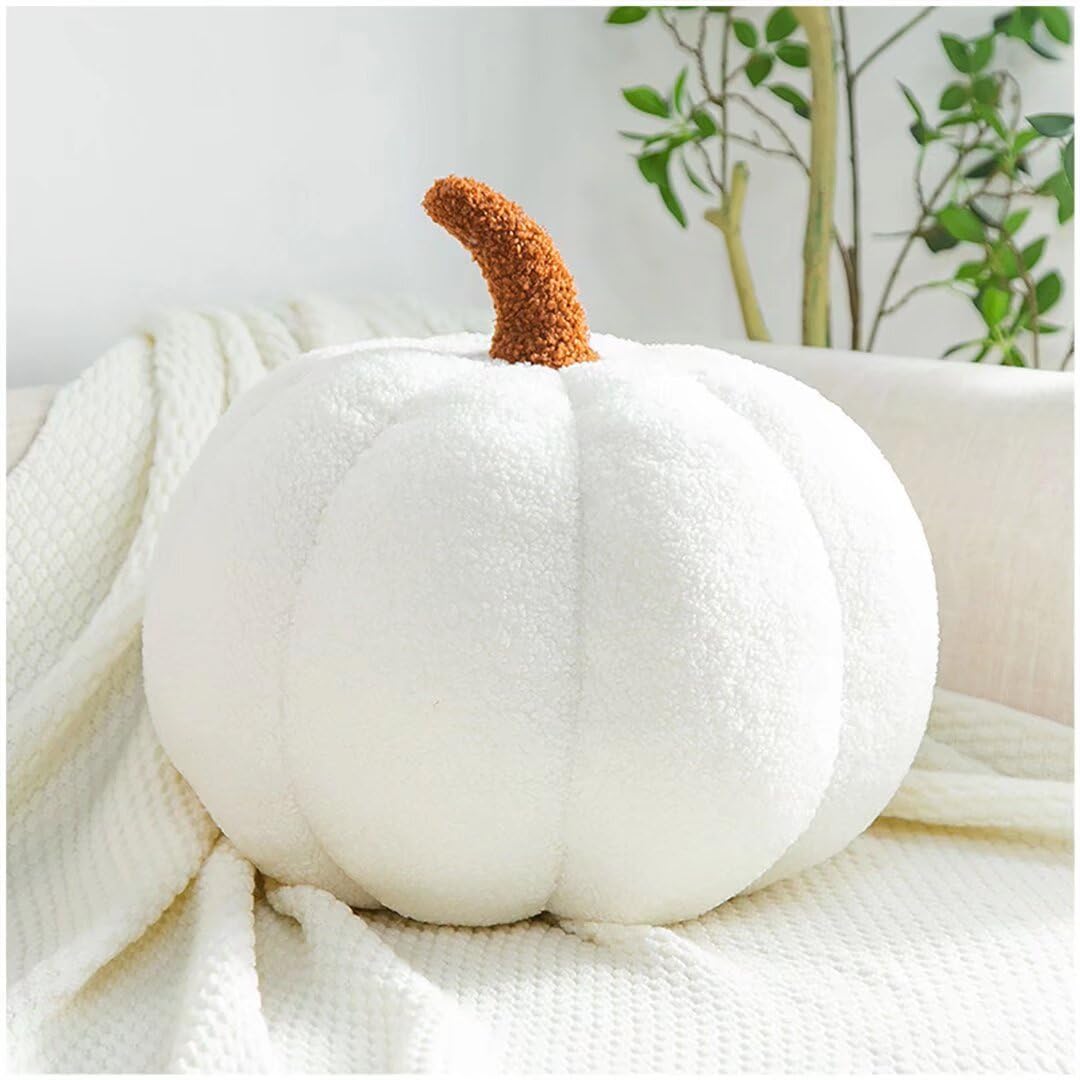 Fall Plush Throw Pillow - Soft Sofa & Bed Decor - White 11.02