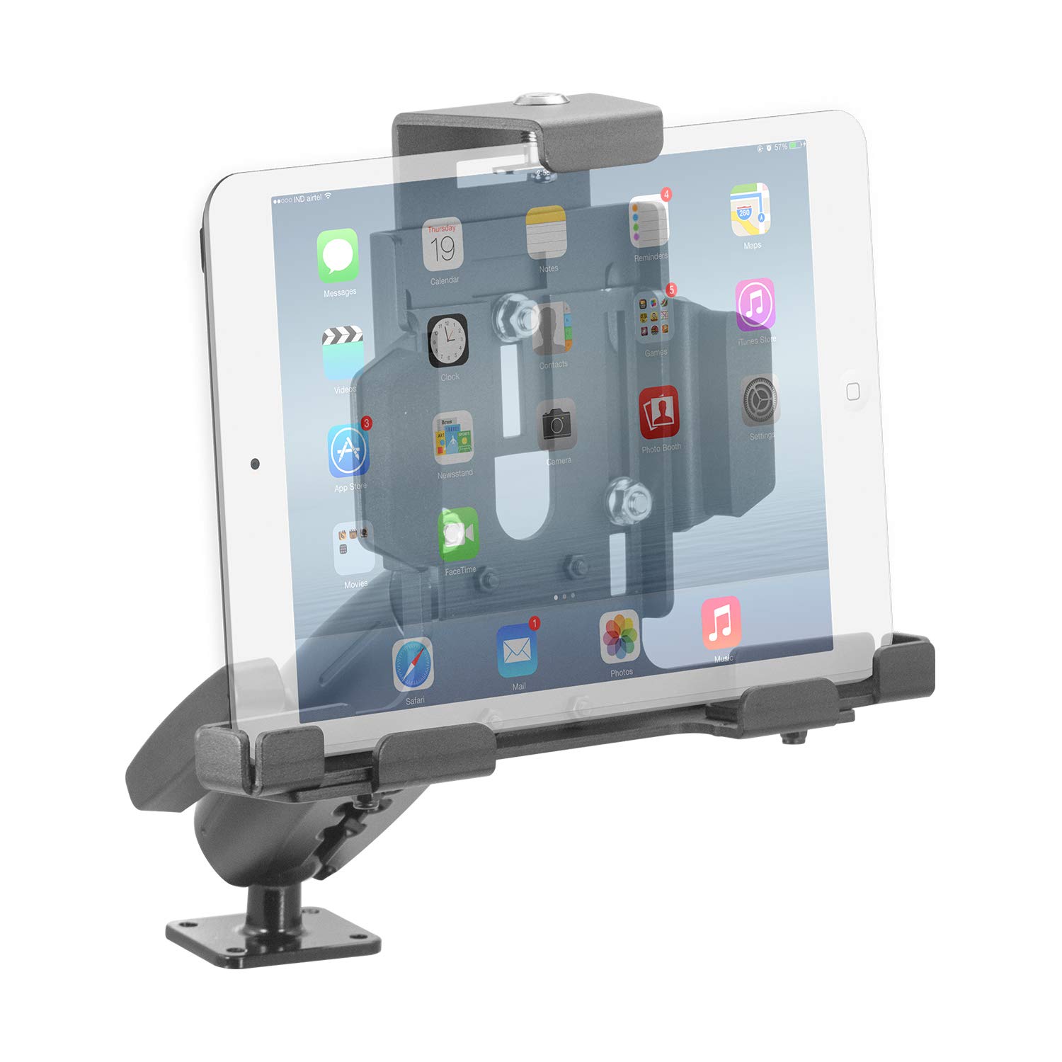 iBOLT TabDock LockPro 38mm (1.5 inch) Heavy Duty Industrial Metal Tablet Mount for 7