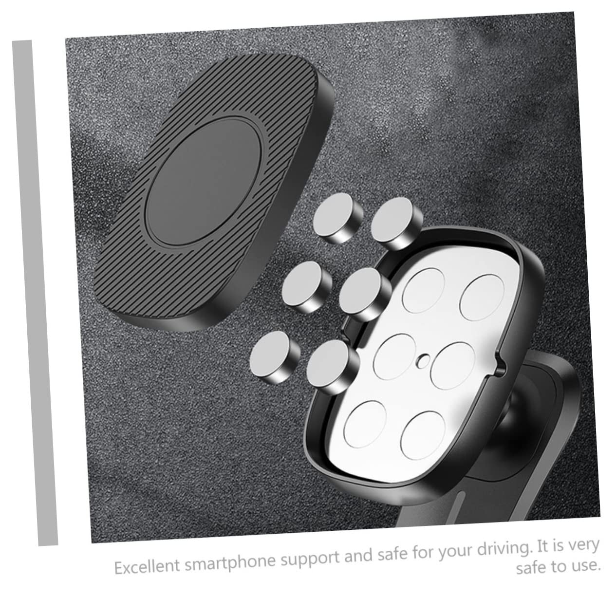 Homoyoyo Magnetic Phone Holder for Car - 360° Rotatable Air Vent Phone Mount with Strong Grip, Universal for iPhone Samsung & All Smartphones - Perfect for GPS Navigation & Hands-Free Driving