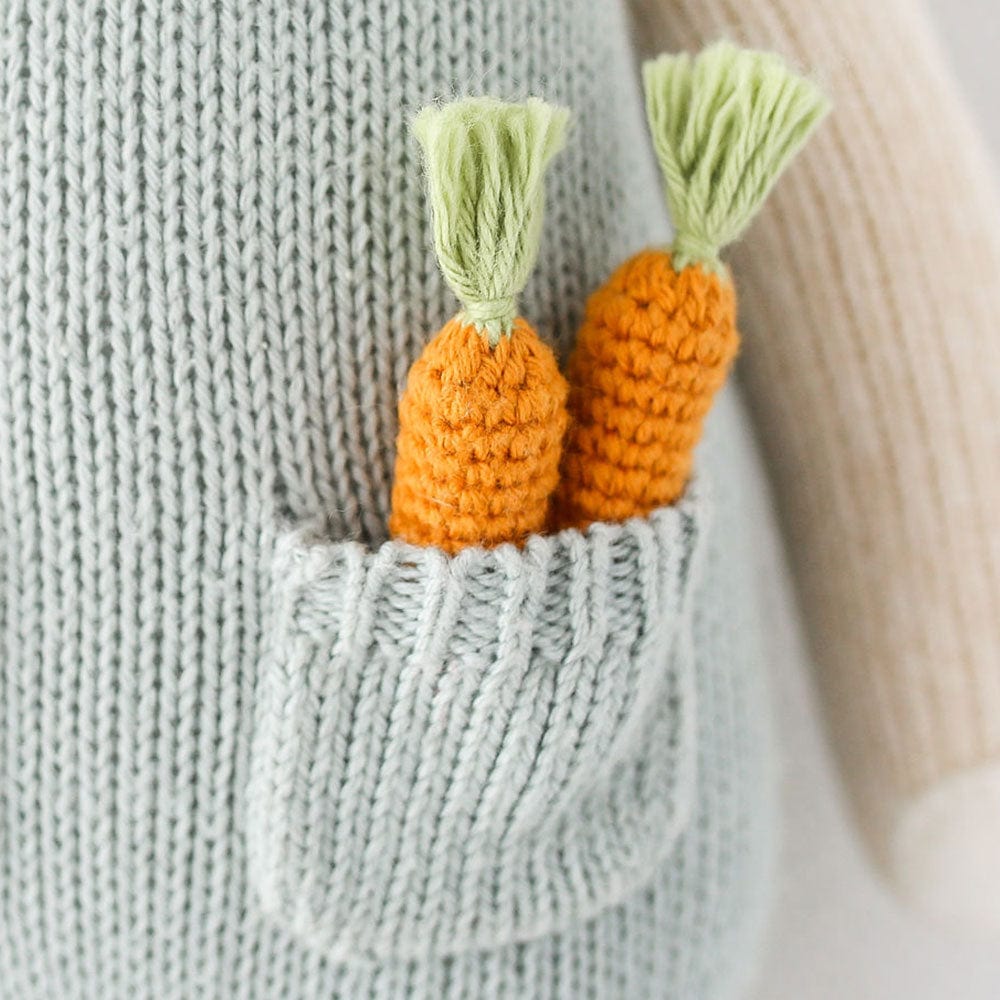 Cuddle+Kind Henry the Bunny (Little) - Organic Cotton Handmade Plush Toy for Babies & Kids | Perfect for Cuddling, Gifts, and Nursery Decor
