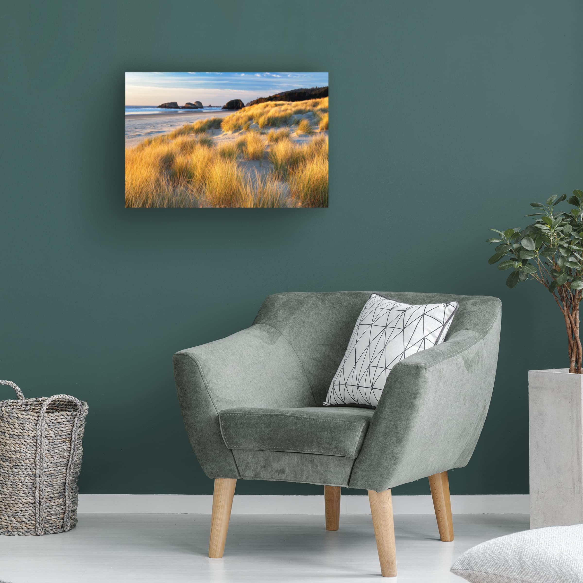 Dennis Frates 'Sea Grass 8' Canvas Wall Art Print - Coastal Beach Decor for Living Room, Bedroom & Office - Trademark Fine Art Collection